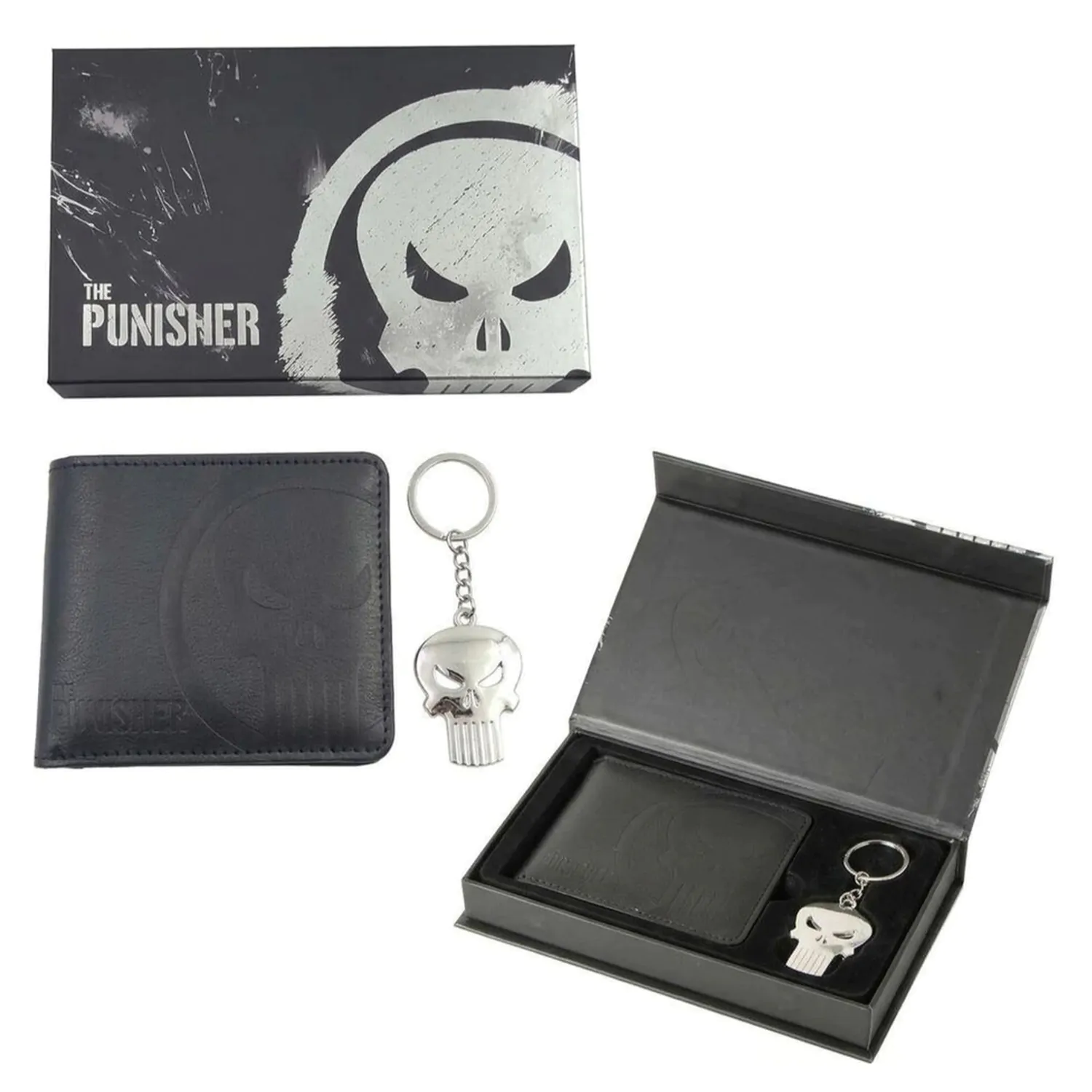 Marvel The Punisher peněženka a klíčenka dárková sada fotografii produktu