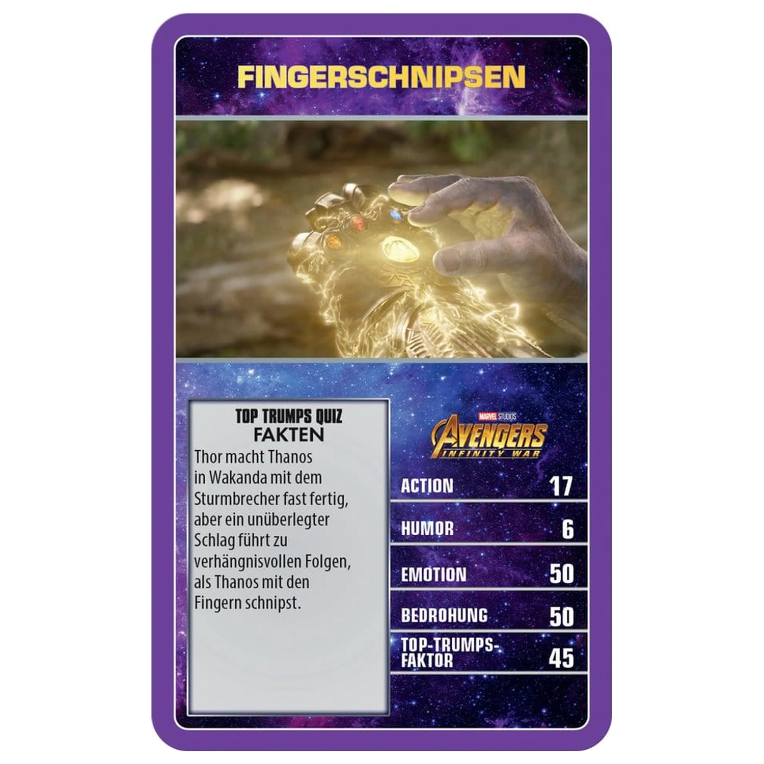 Marvel karetní hra Top Trumps Collectables *německá verze* fotografii produktu