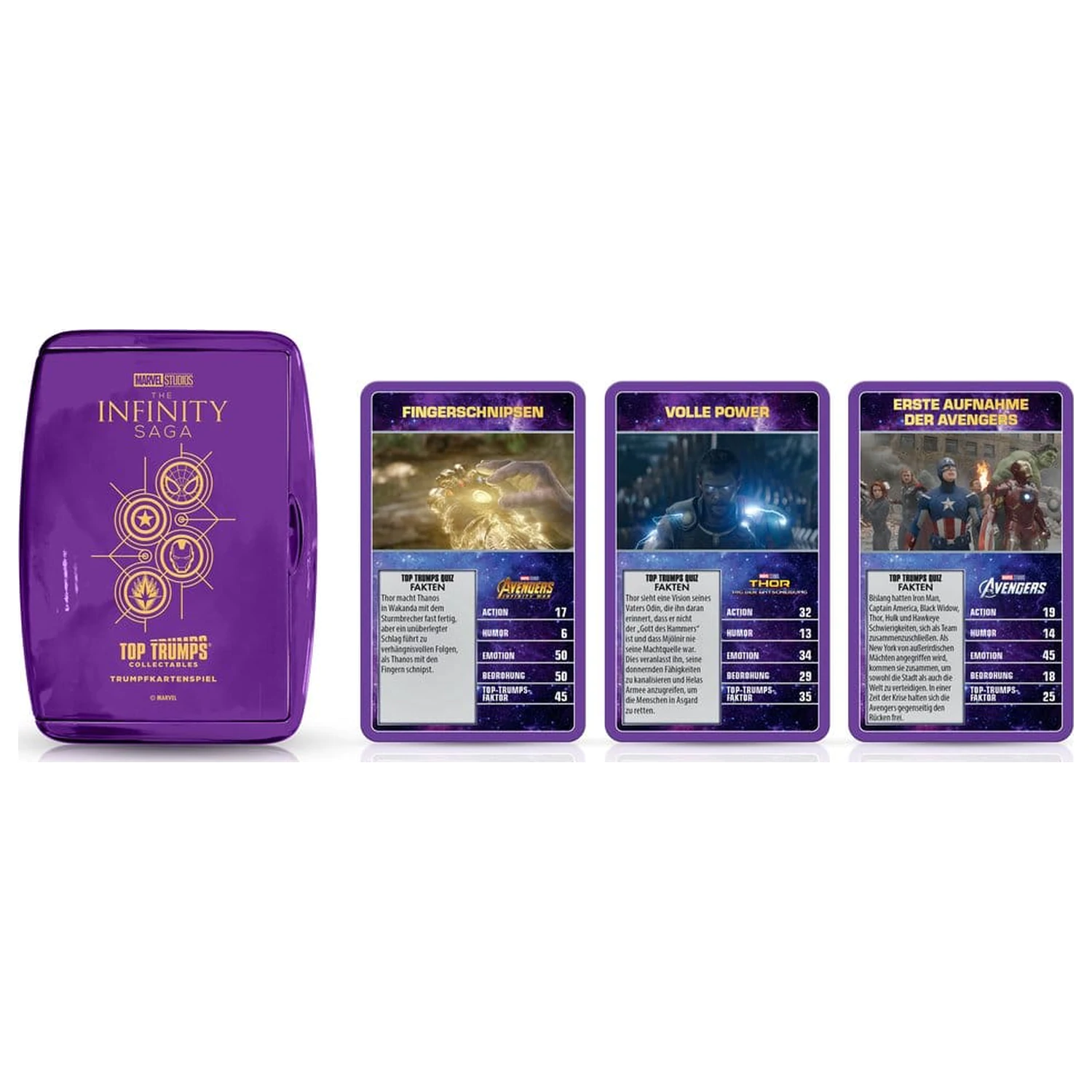 Marvel karetní hra Top Trumps Collectables *německá verze* fotografii produktu
