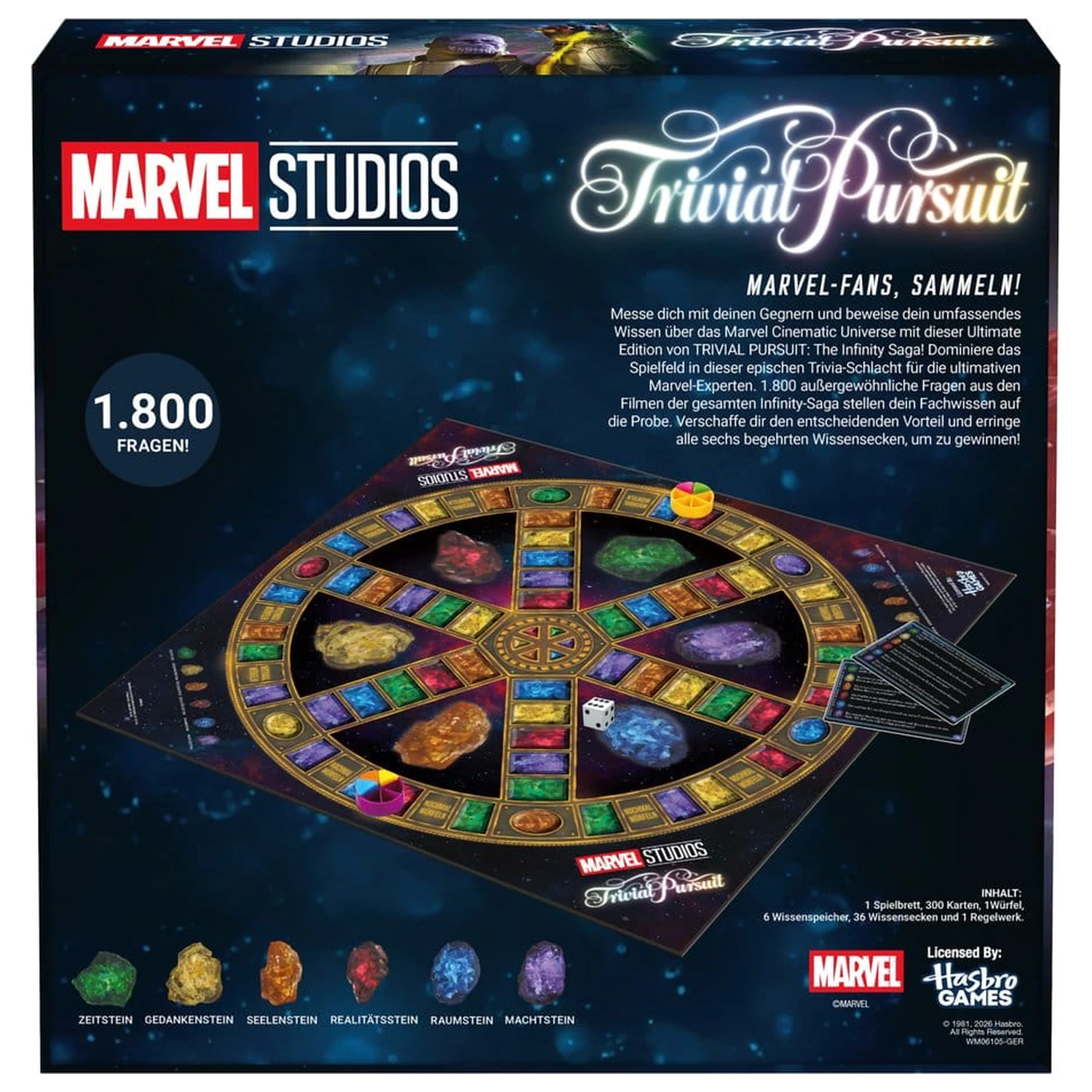 Marvel Desková hra Trivial Pursuit Universe XL *Německá verze* fotografii produktu
