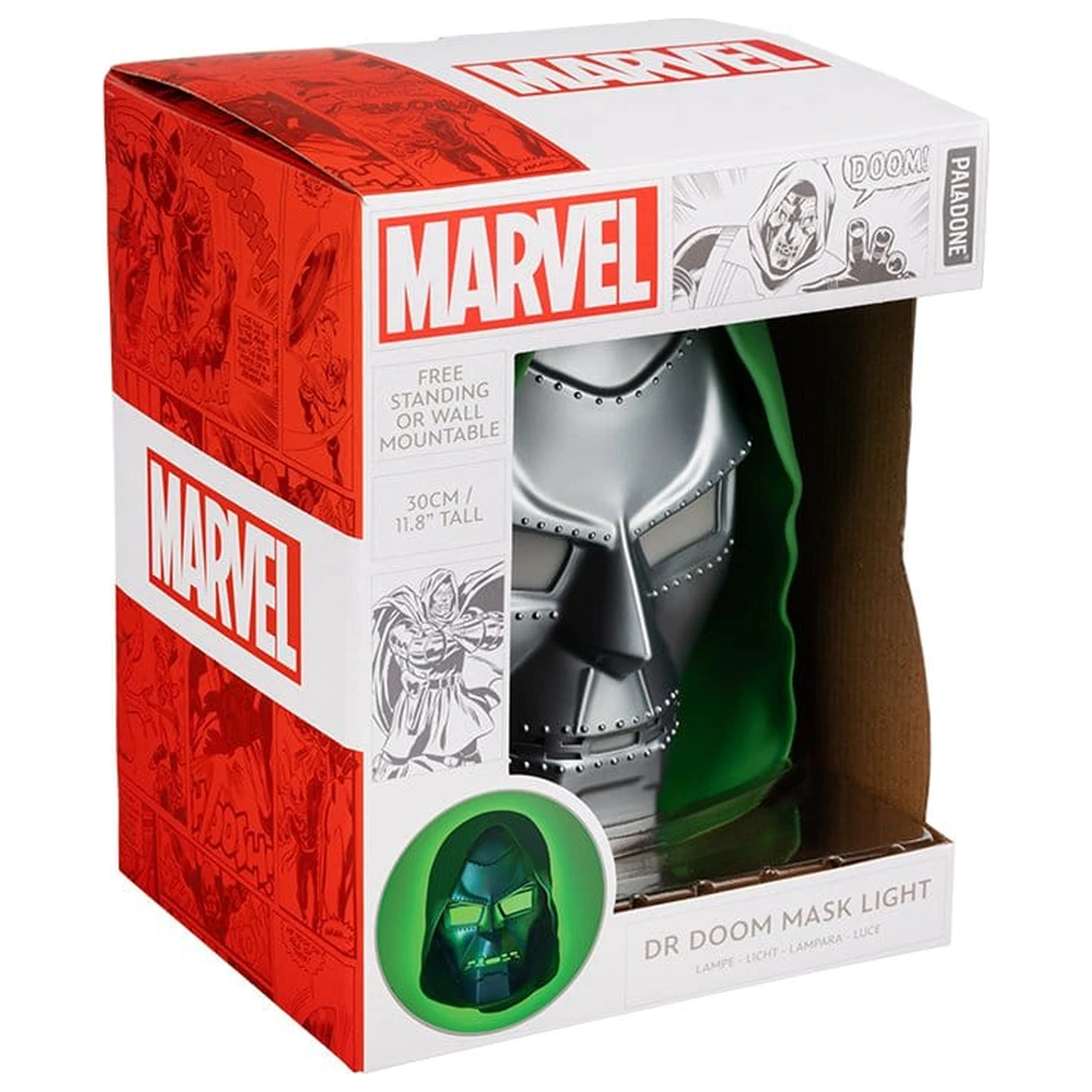 Marvel Universe světelná maska Dr Doom 30 cm fotografii produktu