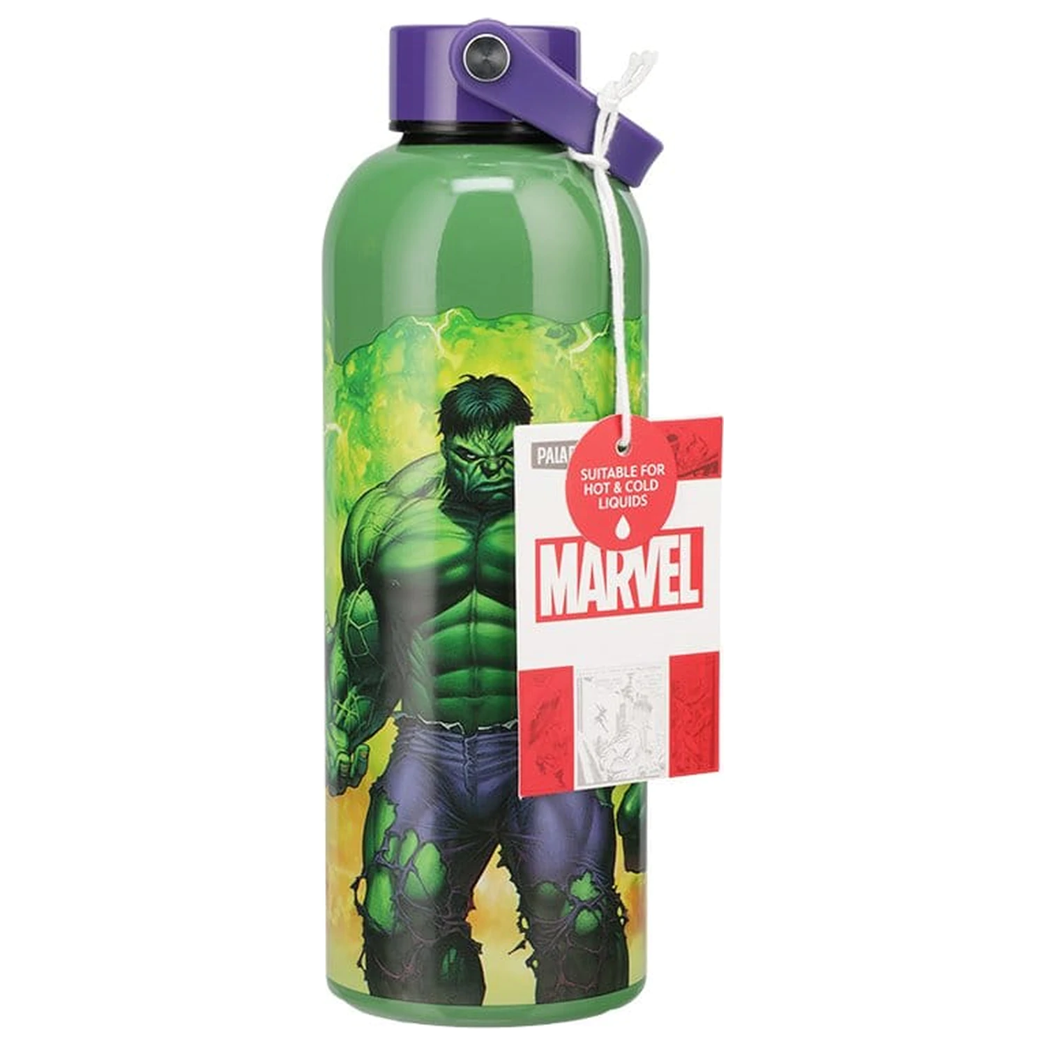 Marvel Universe Kovová láhev na vodu Hulk s poutkem na nošení fotografii produktu
