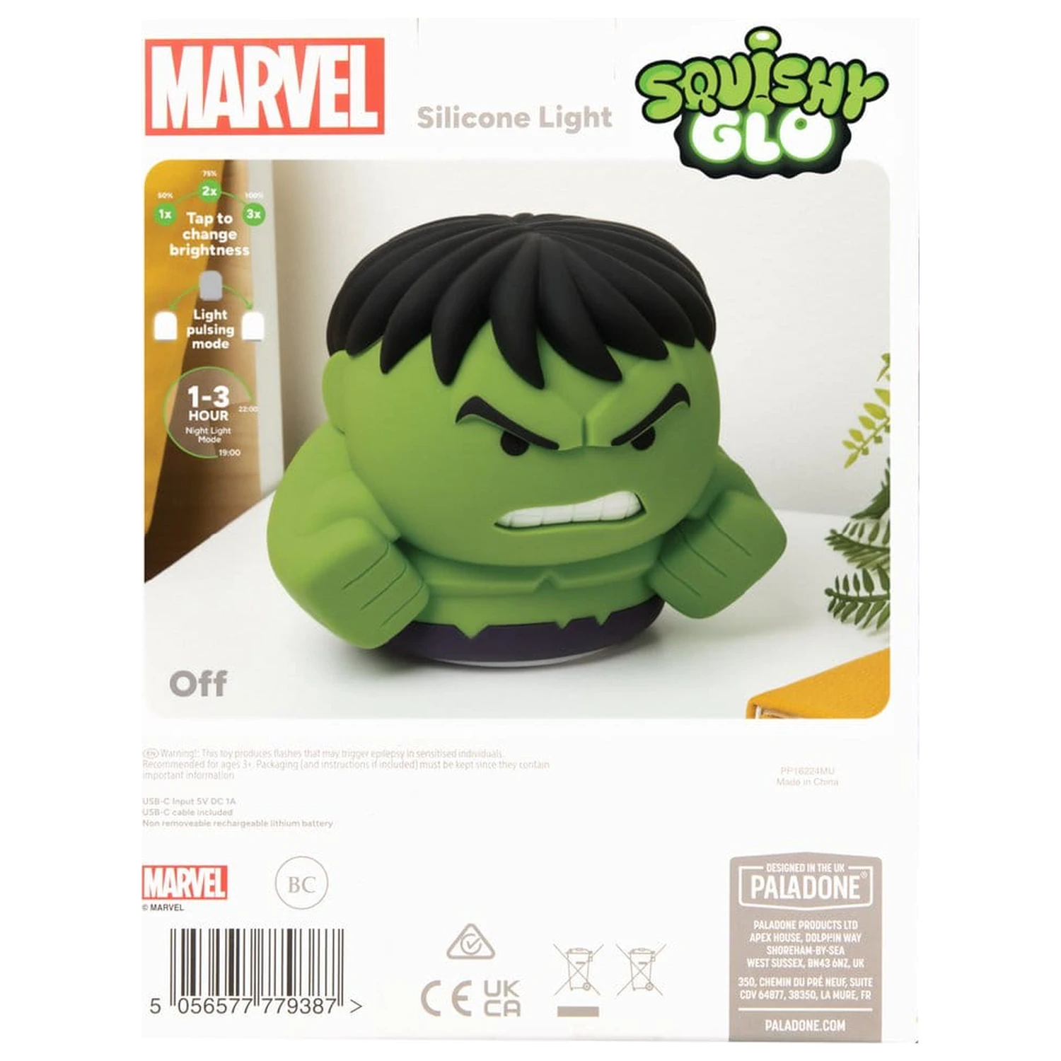 Marvel Universe SquishyGlo Silicon Light Hulk 15 cm fotografii produktu