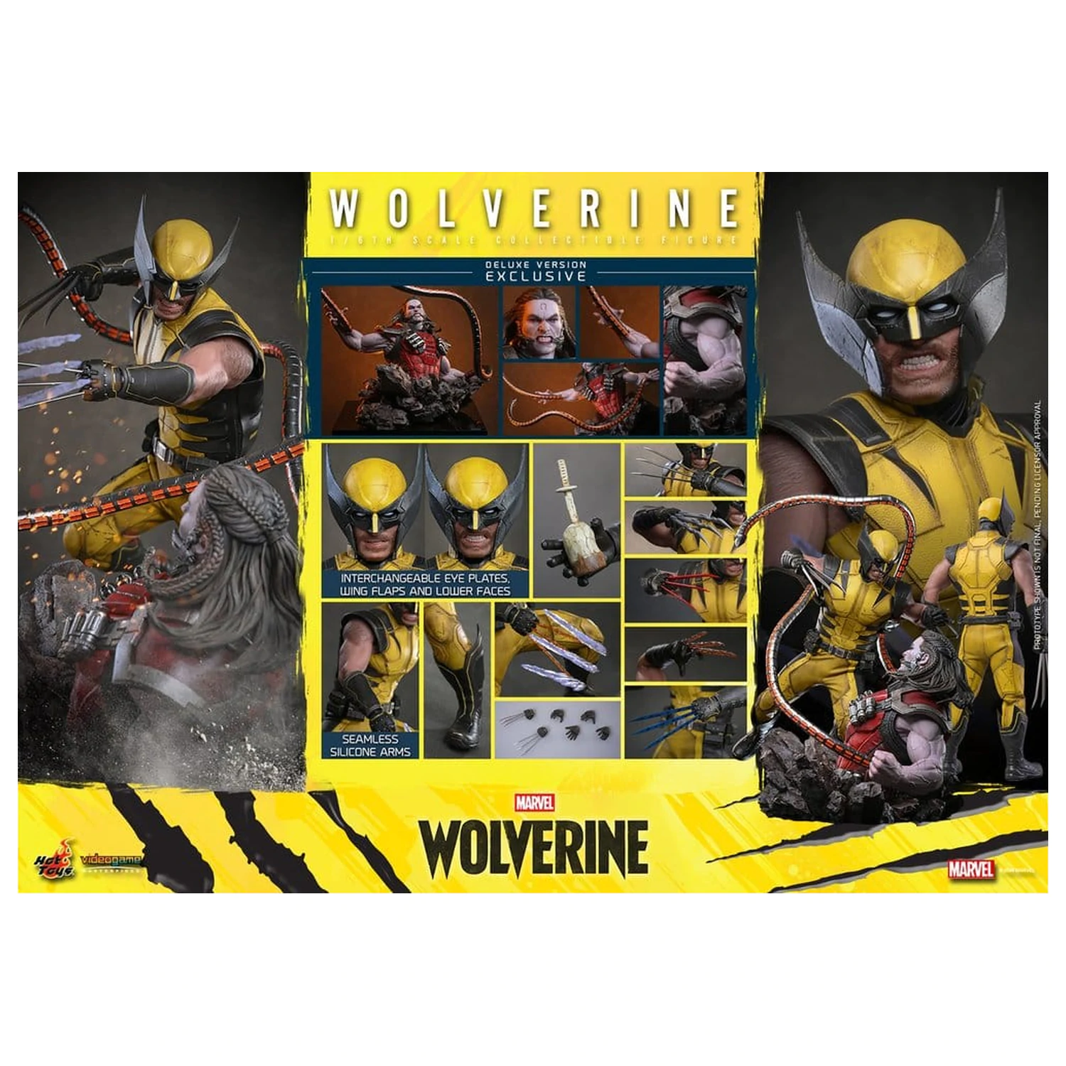 Marvel Video Game Masterpiece akční figurka 1/6 Wolverine (Deluxe Version) 29 cm fotografii produktu