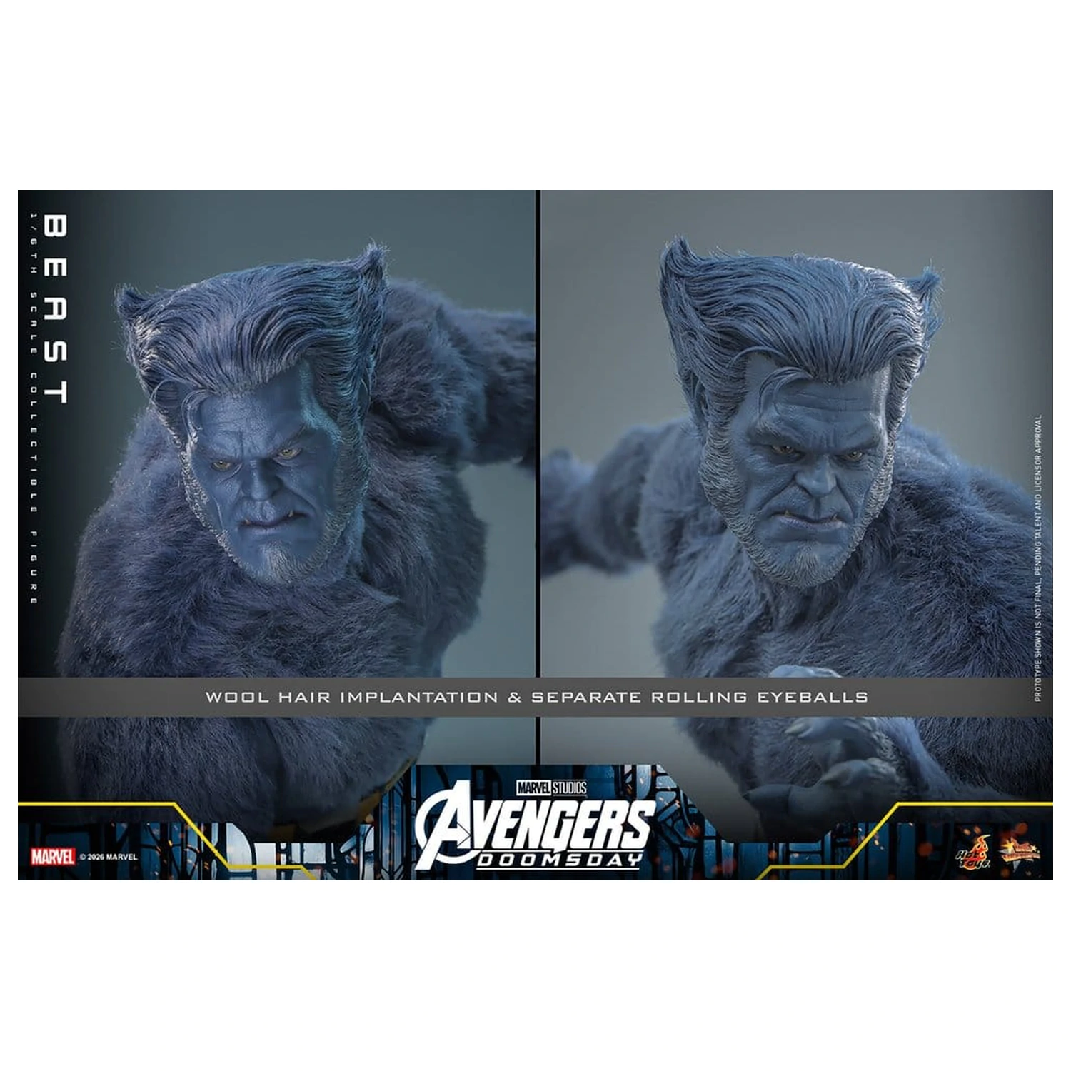 Marvel X-Men Movie Masterpiece akční figurka 1/6 Beast (Collector Edition) 33 cm fotografii produktu