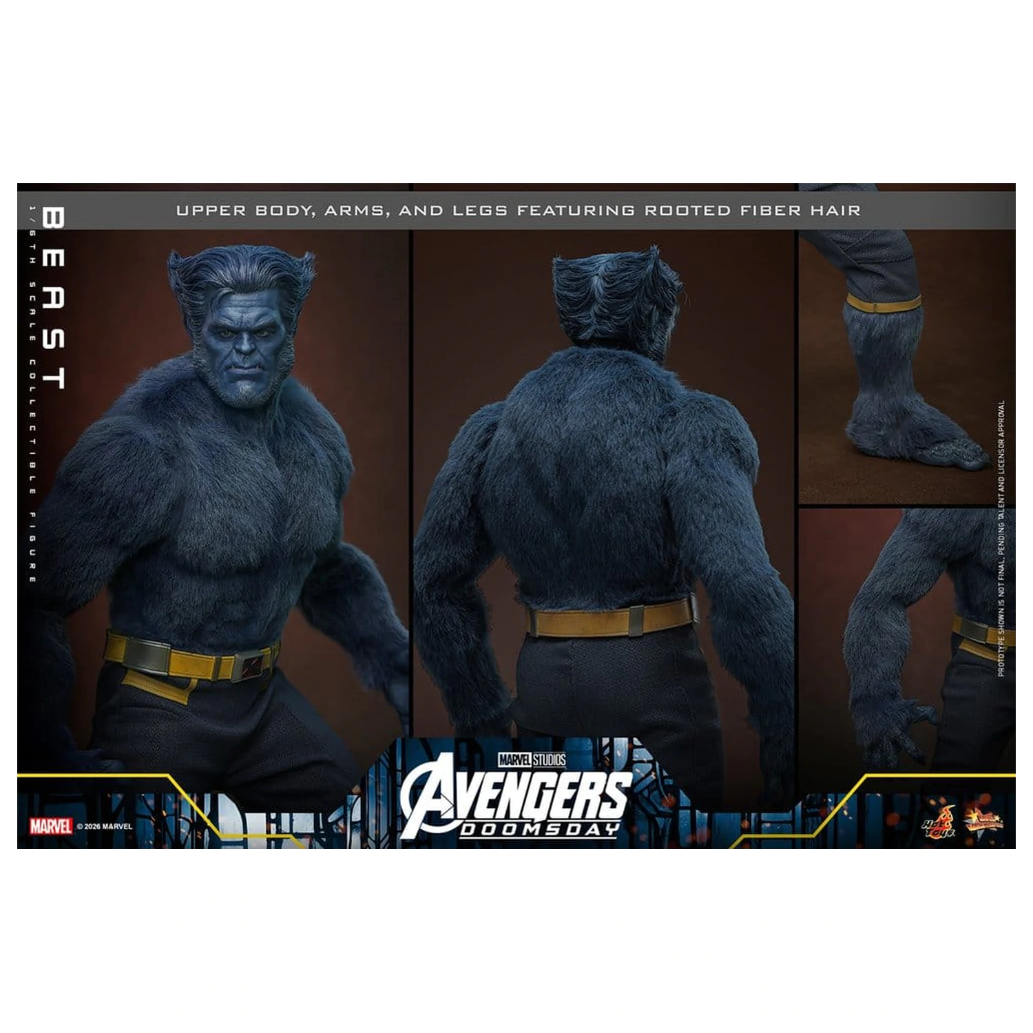 Marvel X-Men Movie Masterpiece akční figurka 1/6 Beast (Collector Edition) 33 cm fotografii produktu