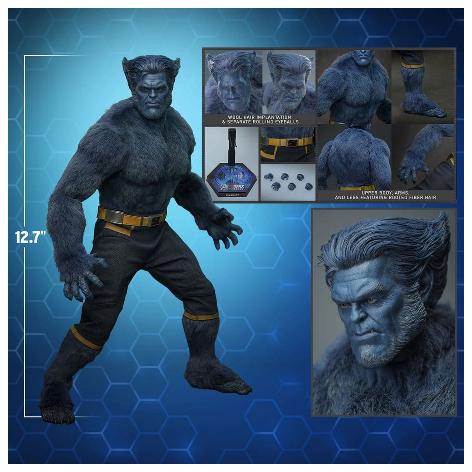 Marvel X-Men Movie Masterpiece akční figurka 1/6 Beast (Collector Edition) 33 cm fotografii produktu
