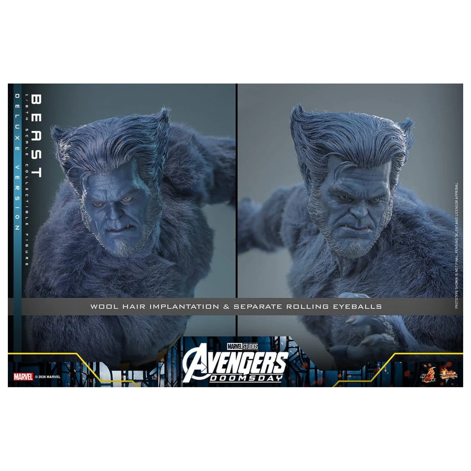 Marvel X-Men Movie Masterpiece akční figurka 1/6 Beast (Deluxe Version) 33 cm fotografii produktu