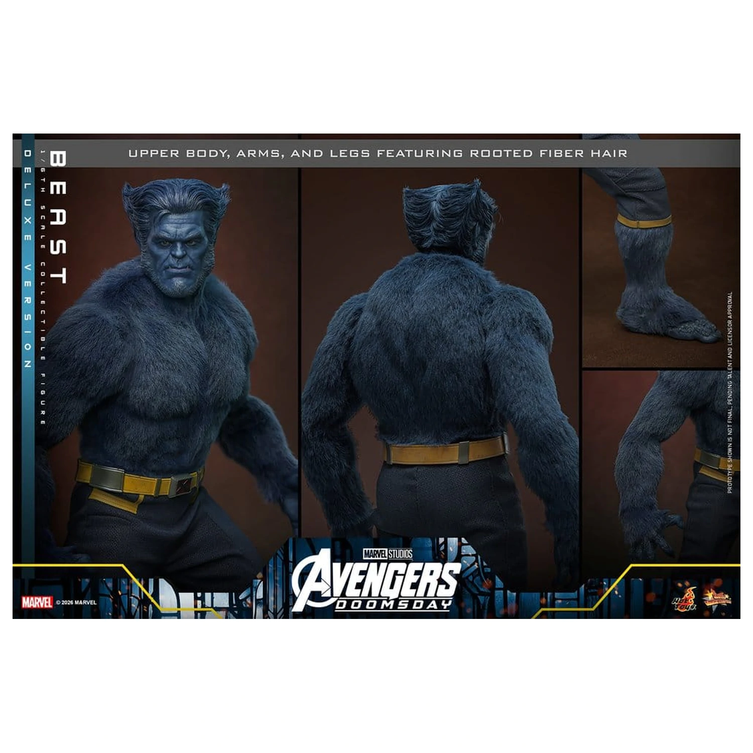 Marvel X-Men Movie Masterpiece akční figurka 1/6 Beast (Deluxe Version) 33 cm fotografii produktu