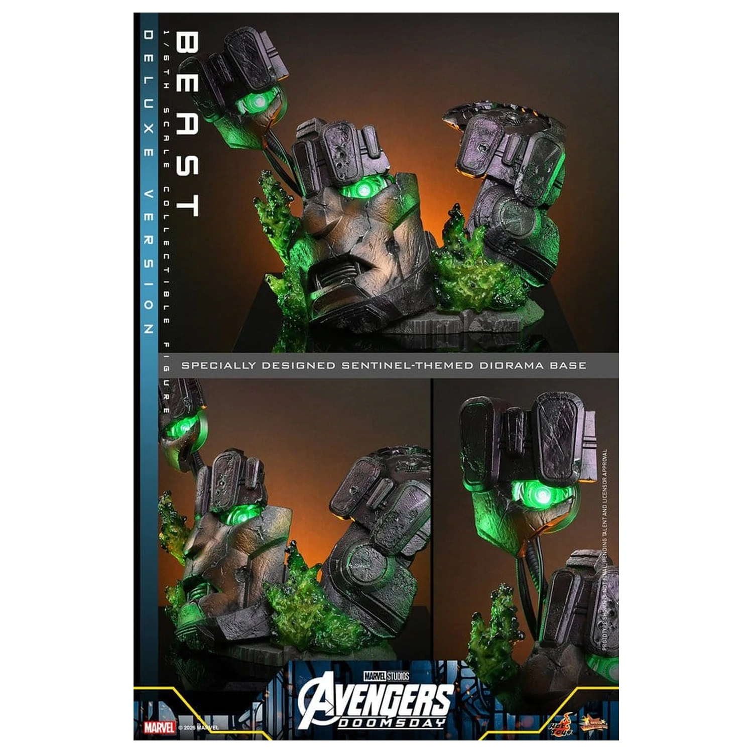 Marvel X-Men Movie Masterpiece akční figurka 1/6 Beast (Deluxe Version) 33 cm fotografii produktu