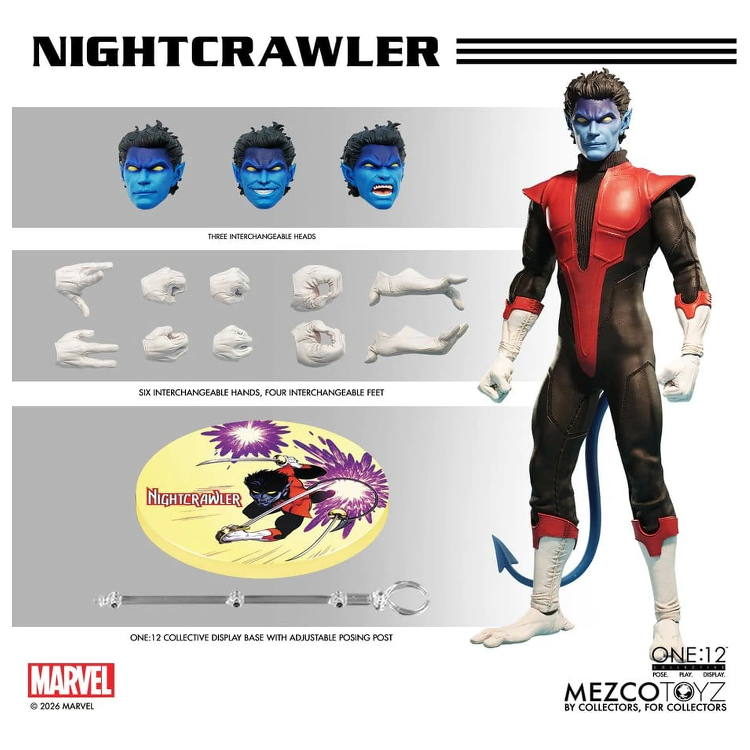 Marvel X-Men One:12 Collective Akční figurka 1/12 Nightcrawler 16 cm fotografii produktu