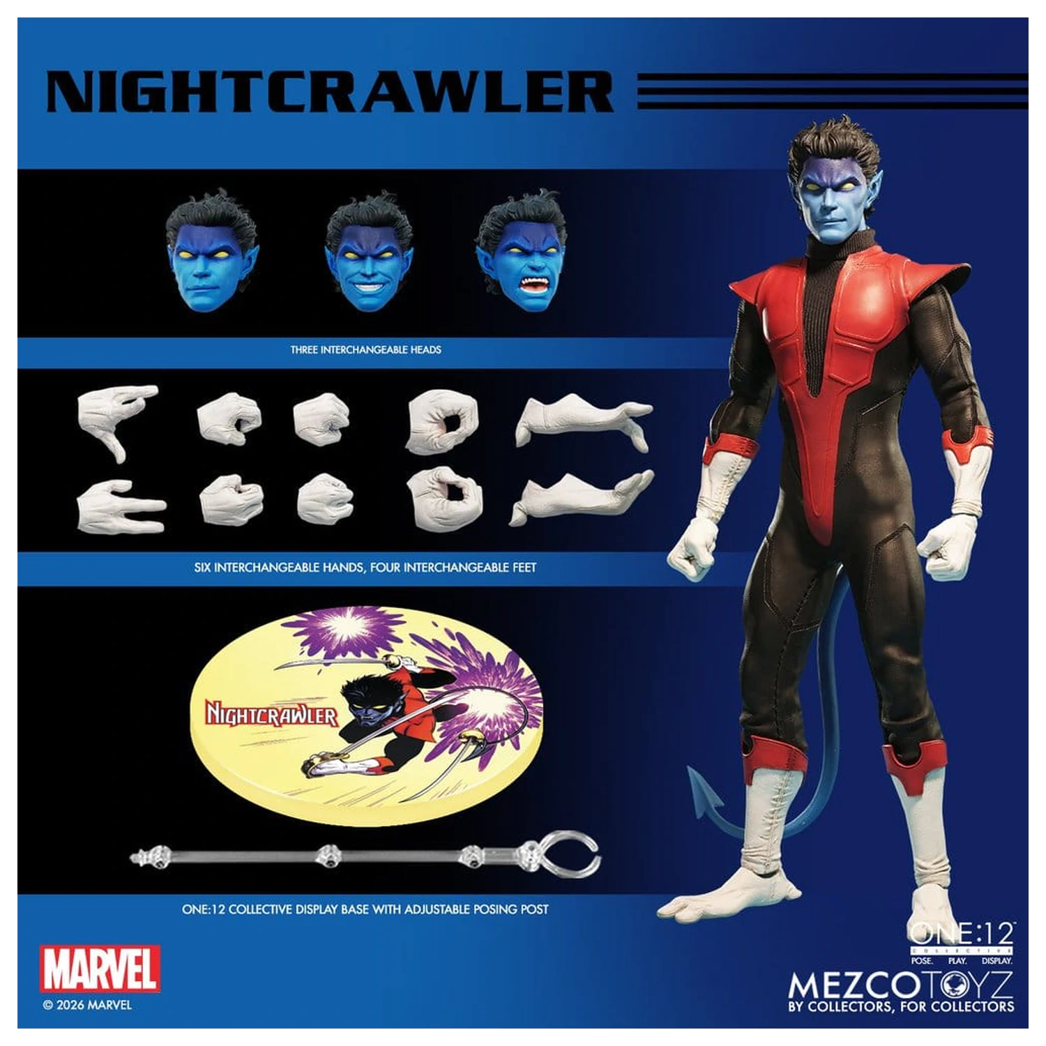 Marvel X-Men One:12 Collective Akční figurka 1/12 Nightcrawler 16 cm fotografii produktu