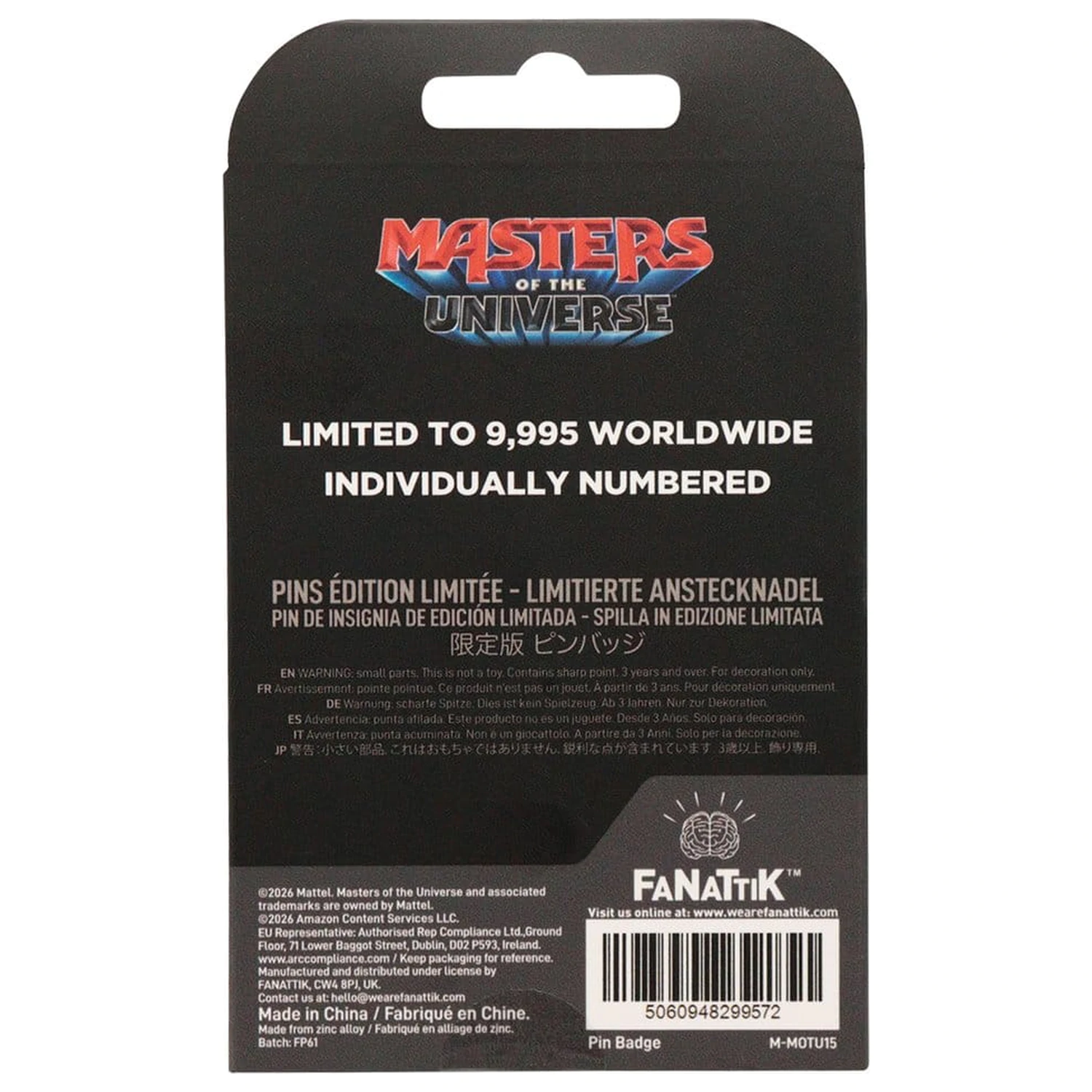 Masters of the Universe 2026 Špendlík He-Man limitovaná edice fotografii produktu