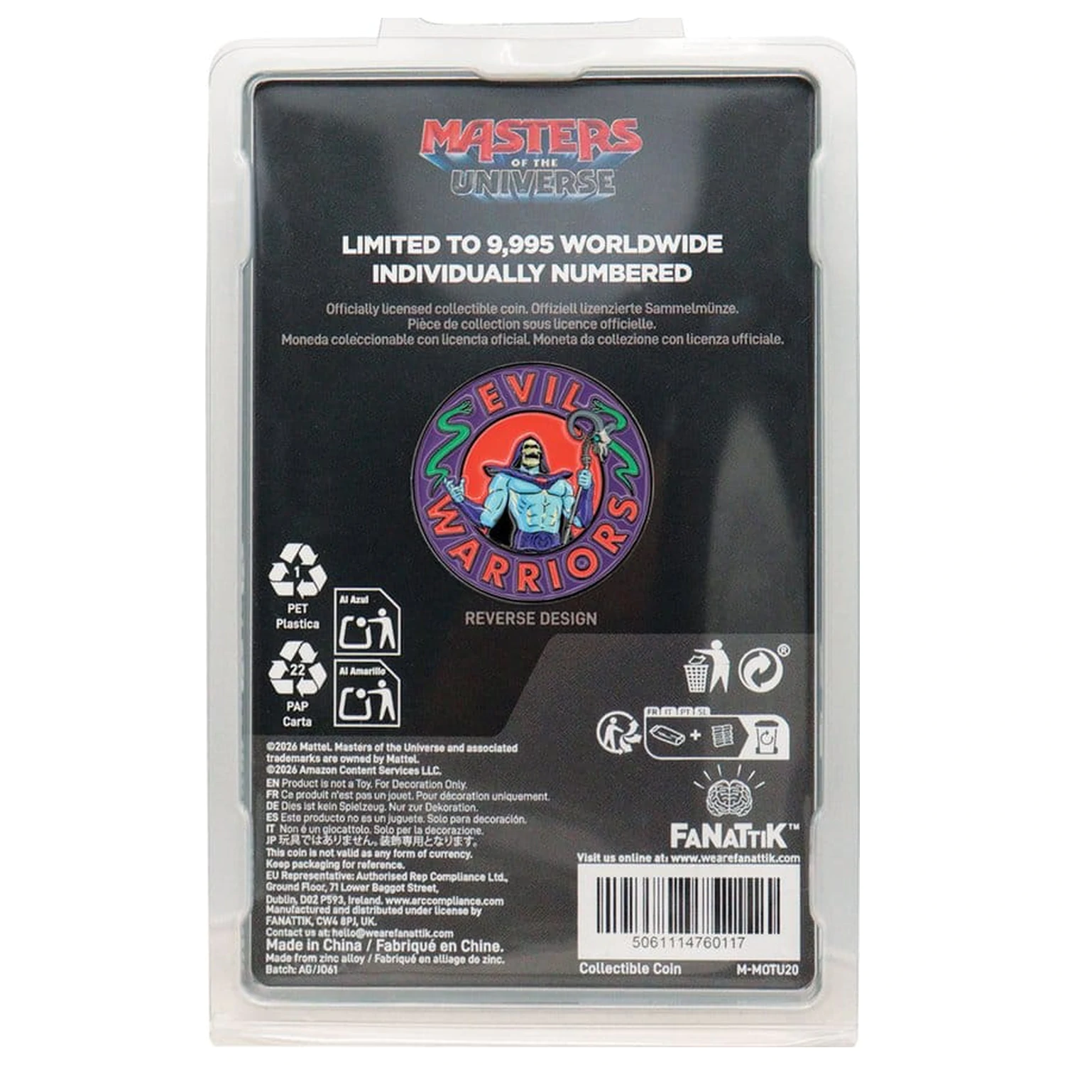 Masters of the Universe 2026 Sběratelská mince He-Man & Skeletor Limitovaná edice fotografii produktu