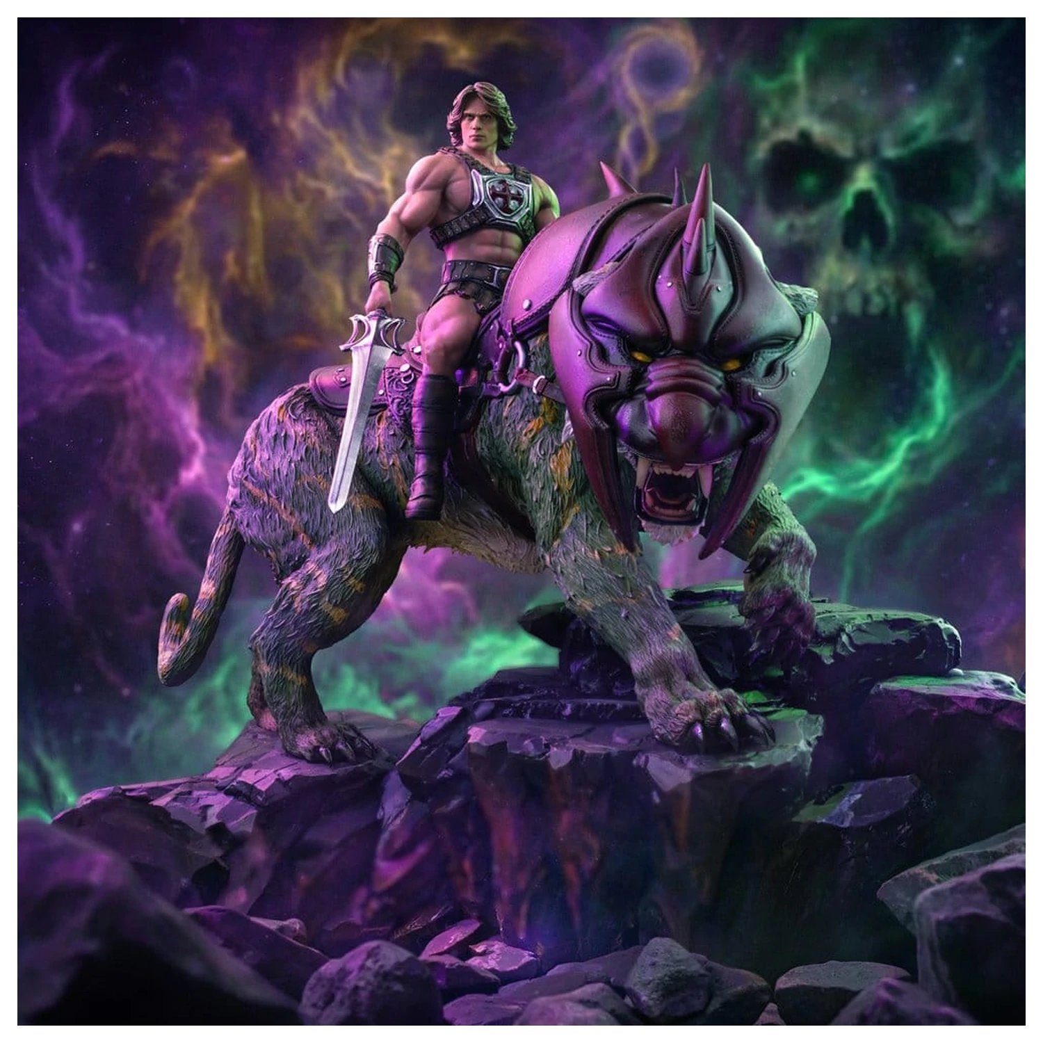 Masters of the Universe Art Scale socha 1/10 He-Man a Battle Cat 33 cm fotografii produktu