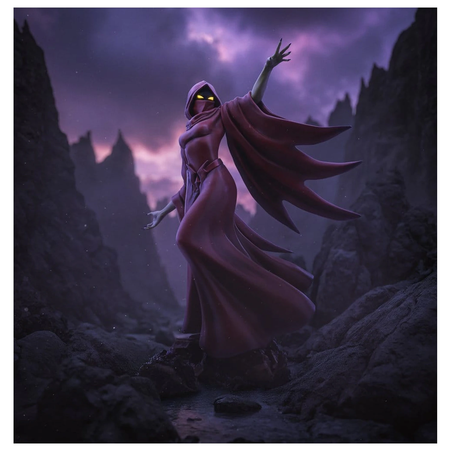 Masters of the Universe Socha Art Scale 1/10 Shadow Weaver 23 cm fotografii produktu