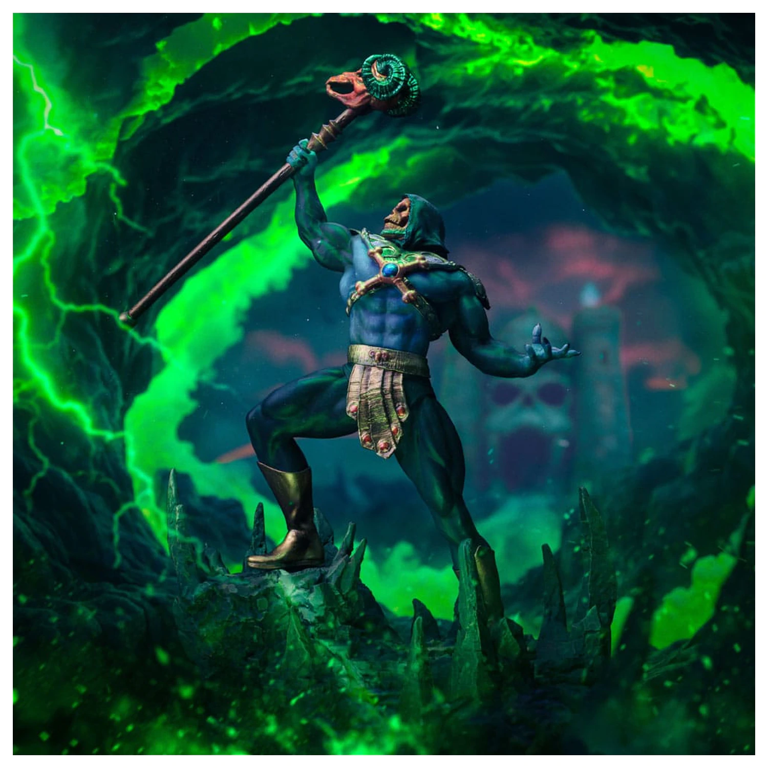 Masters of the Universe Art Scale Socha 1/10 Skeletor Disco Ver. 28 cm fotografii produktu