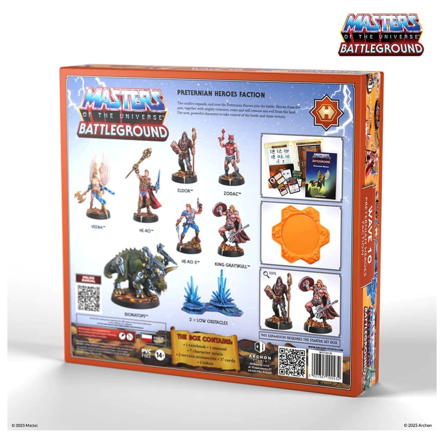 Masters of the Universe: Battleground Miniatures Game Wave 10: Preternian Heroes Faction Anglická verze fotografii produktu