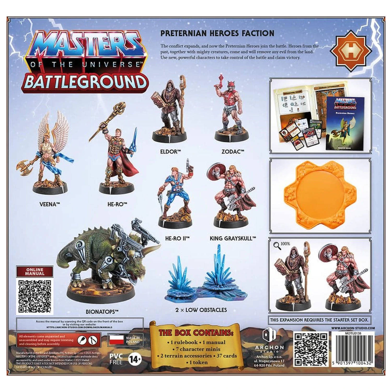 Masters of the Universe: Battleground Miniatures Game Wave 10: Preternian Heroes Faction *Německá verze* fotografii produktu
