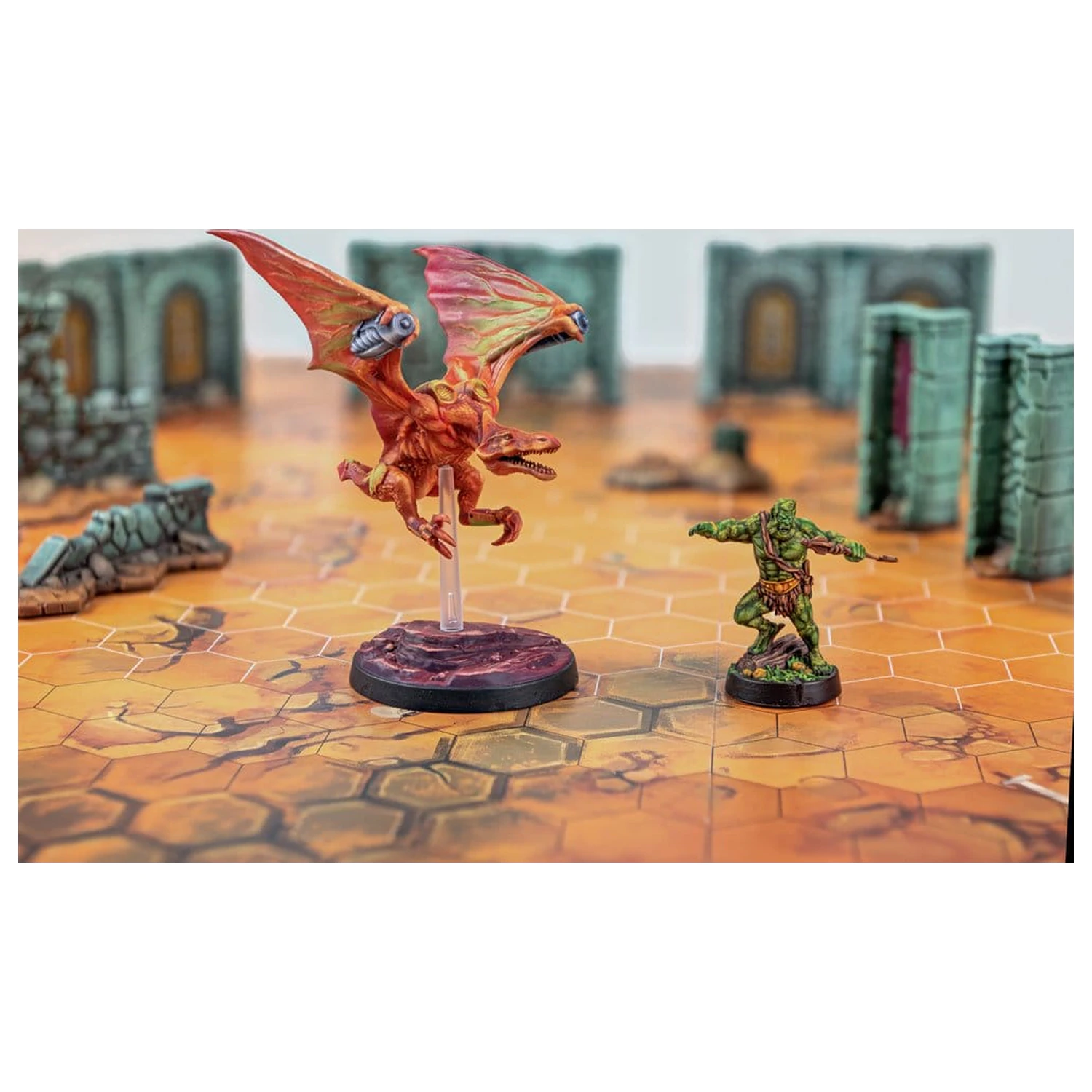 Masters of the Universe: Battleground Miniatures Game Wave 11: Preternian Heroes (Moss Man / Turbodactyl) anglická verze fotografii produktu