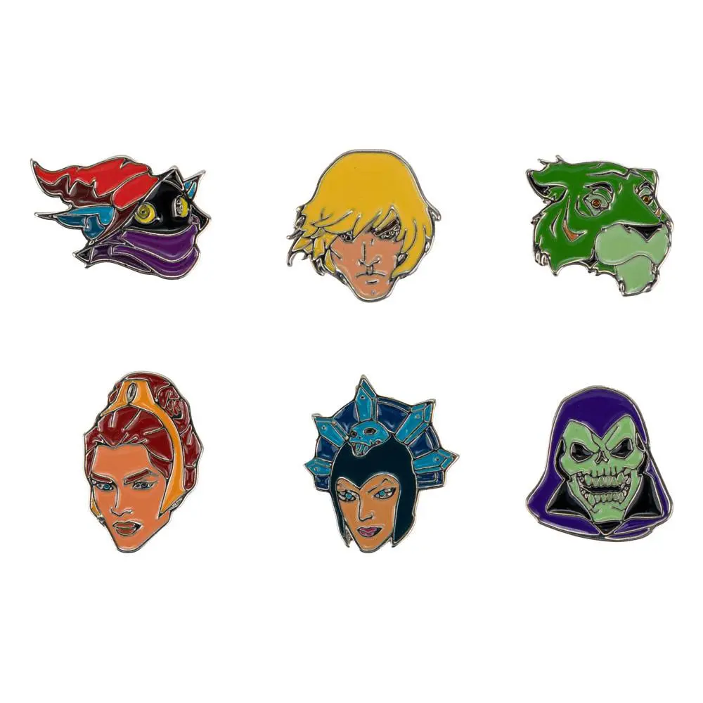 Masters of the Universe Sada odznaků 6 kusů Characters fotografii produktu