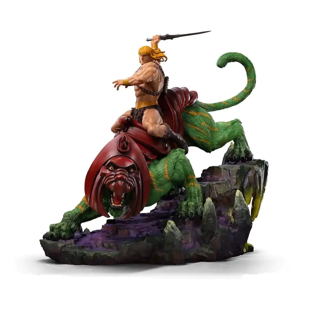 Masters of the Universe Deluxe Art Scale Socha 1/10 He-man a Battle Cat 31 cm fotografii produktu