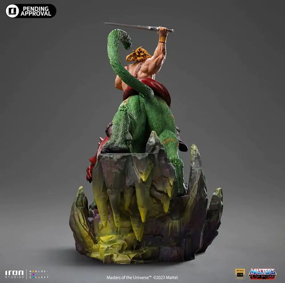 Masters of the Universe Deluxe Art Scale Socha 1/10 He-man a Battle Cat 31 cm fotografii produktu