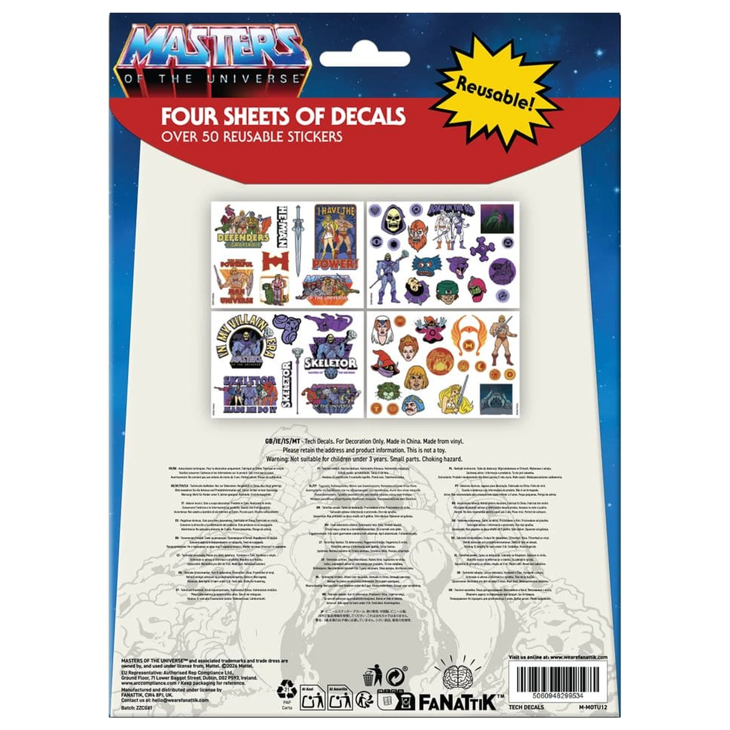 Masters of the Universe Tech Sada samolepek fotografii produktu