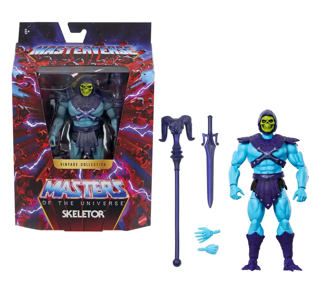 Masters of the Universe Masterverse Vintage Collection akční figurka Skeletor 18 cm fotografii produktu