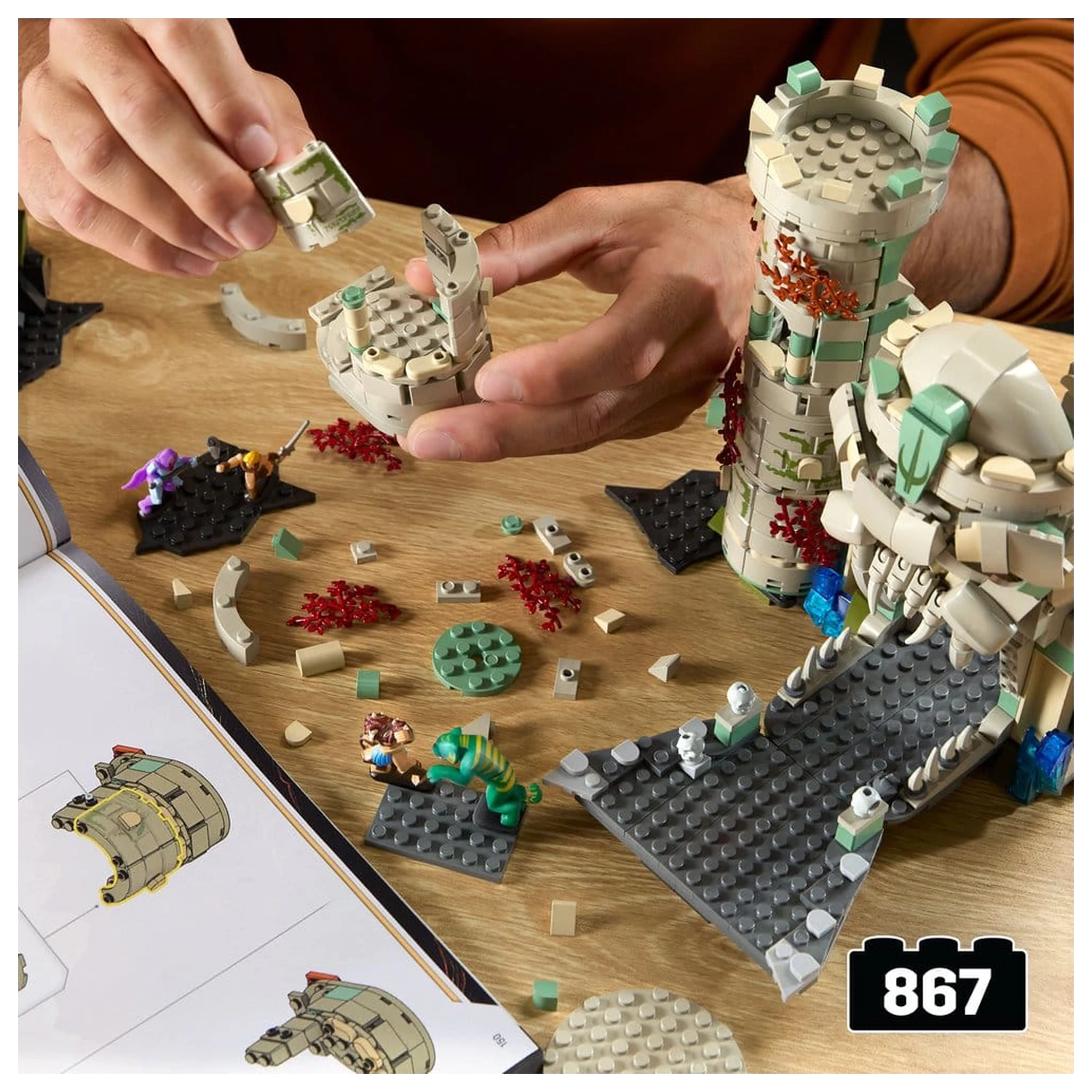 Masters of the Universe Mattel Brick Shop Stavebnicová sada Hrad Grayskull fotografii produktu