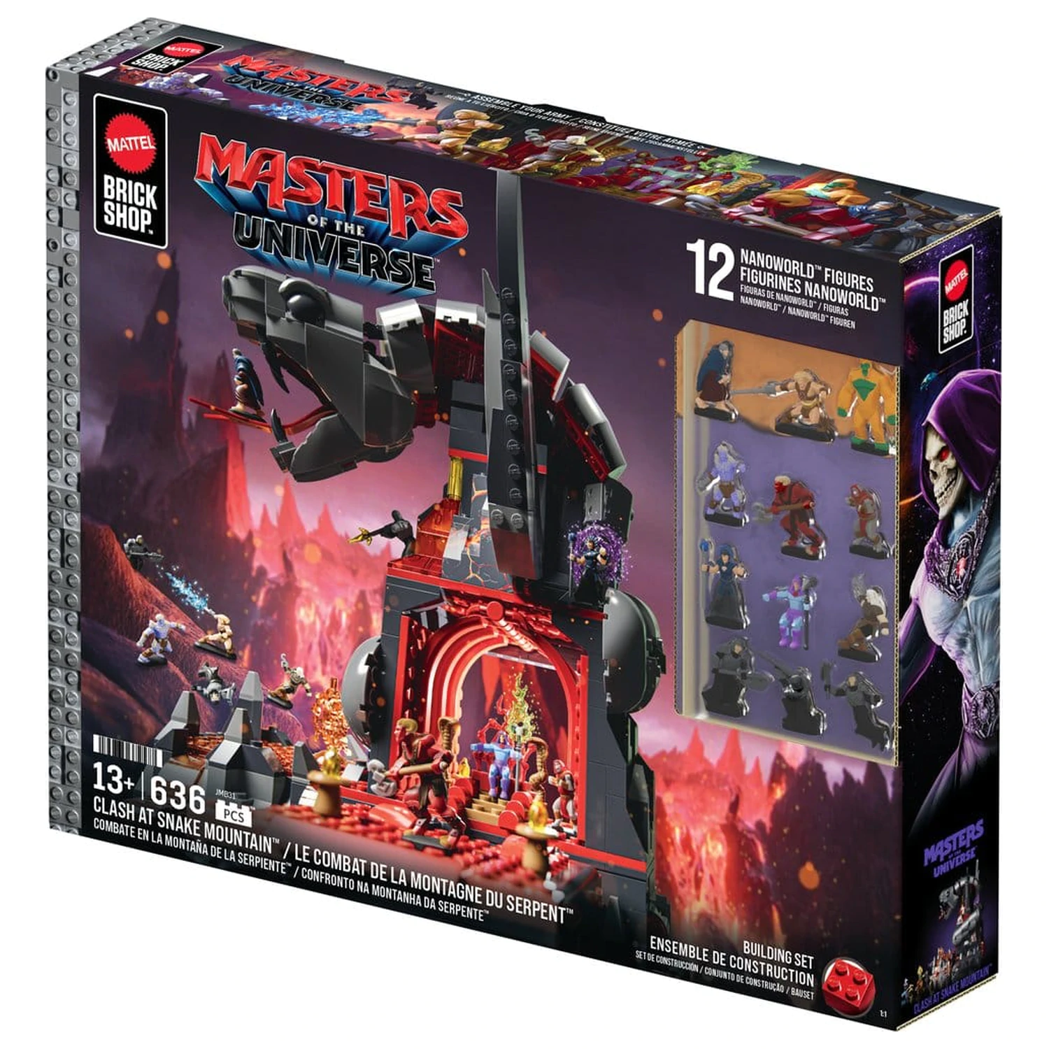 Masters of the Universe Mattel Brick Shop Stavebnice Snake Mountain fotografii produktu