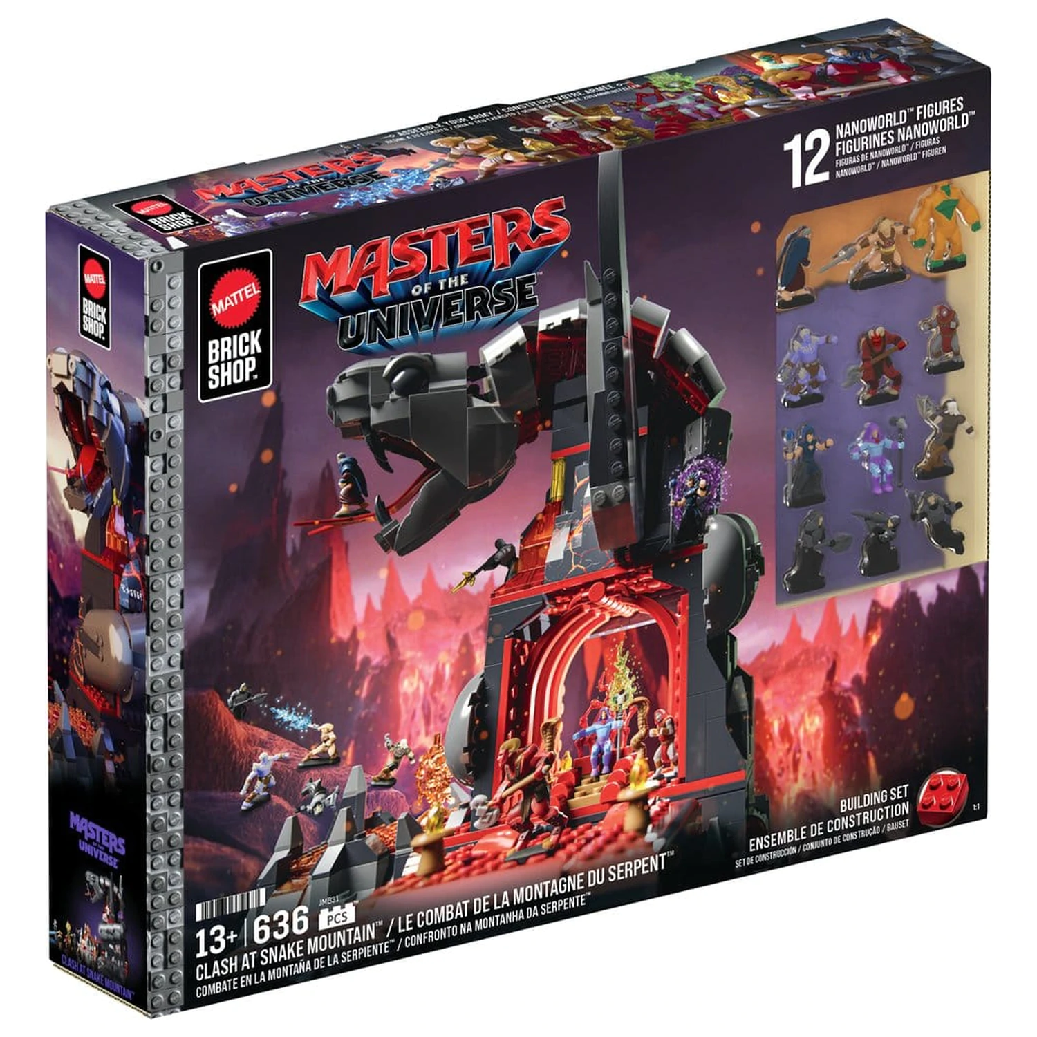 Masters of the Universe Mattel Brick Shop Stavebnice Snake Mountain fotografii produktu