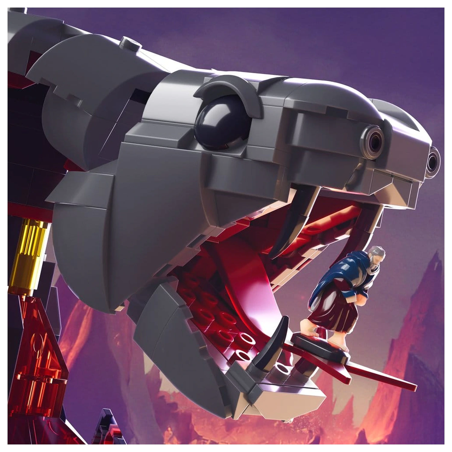 Masters of the Universe Mattel Brick Shop Stavebnice Snake Mountain fotografii produktu