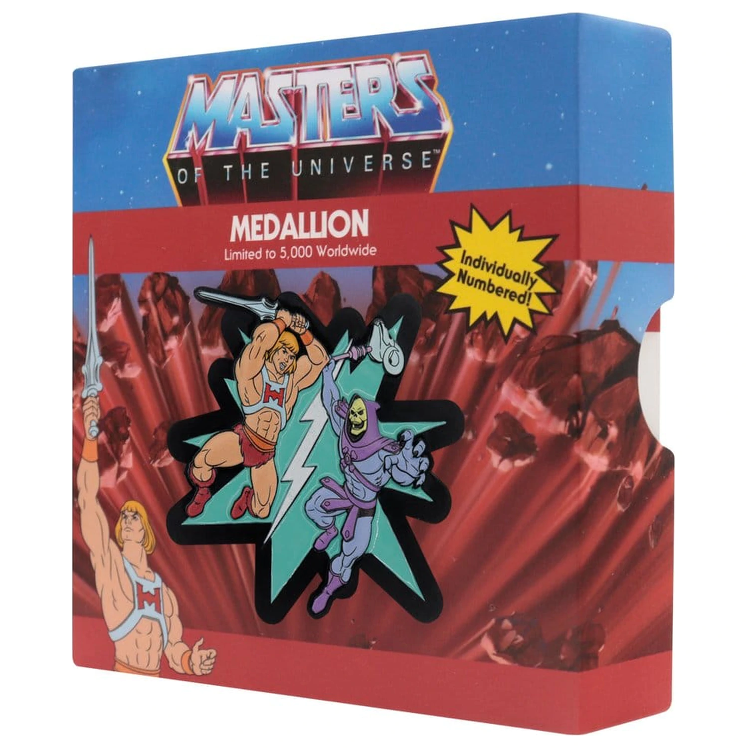 Masters of the Universe Medailon He-Man vs Skeletor Limitovaná Edice fotografii produktu