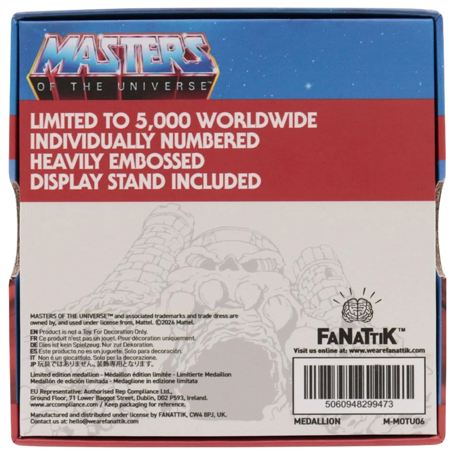 Masters of the Universe Medailon He-Man vs Skeletor Limitovaná Edice fotografii produktu