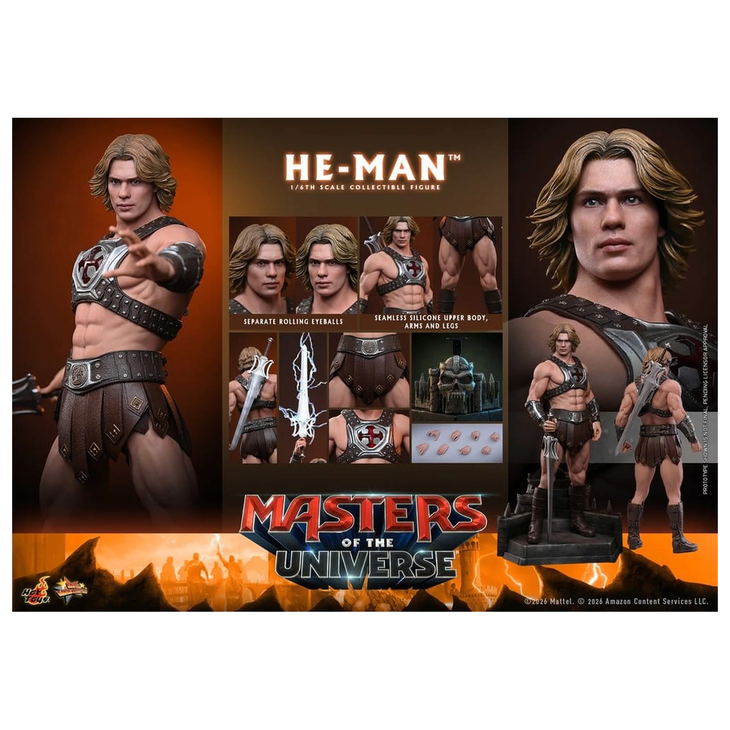 Masters of the Universe Movie Masterpiece akční figurka 1/6 He-Man 31 cm fotografii produktu