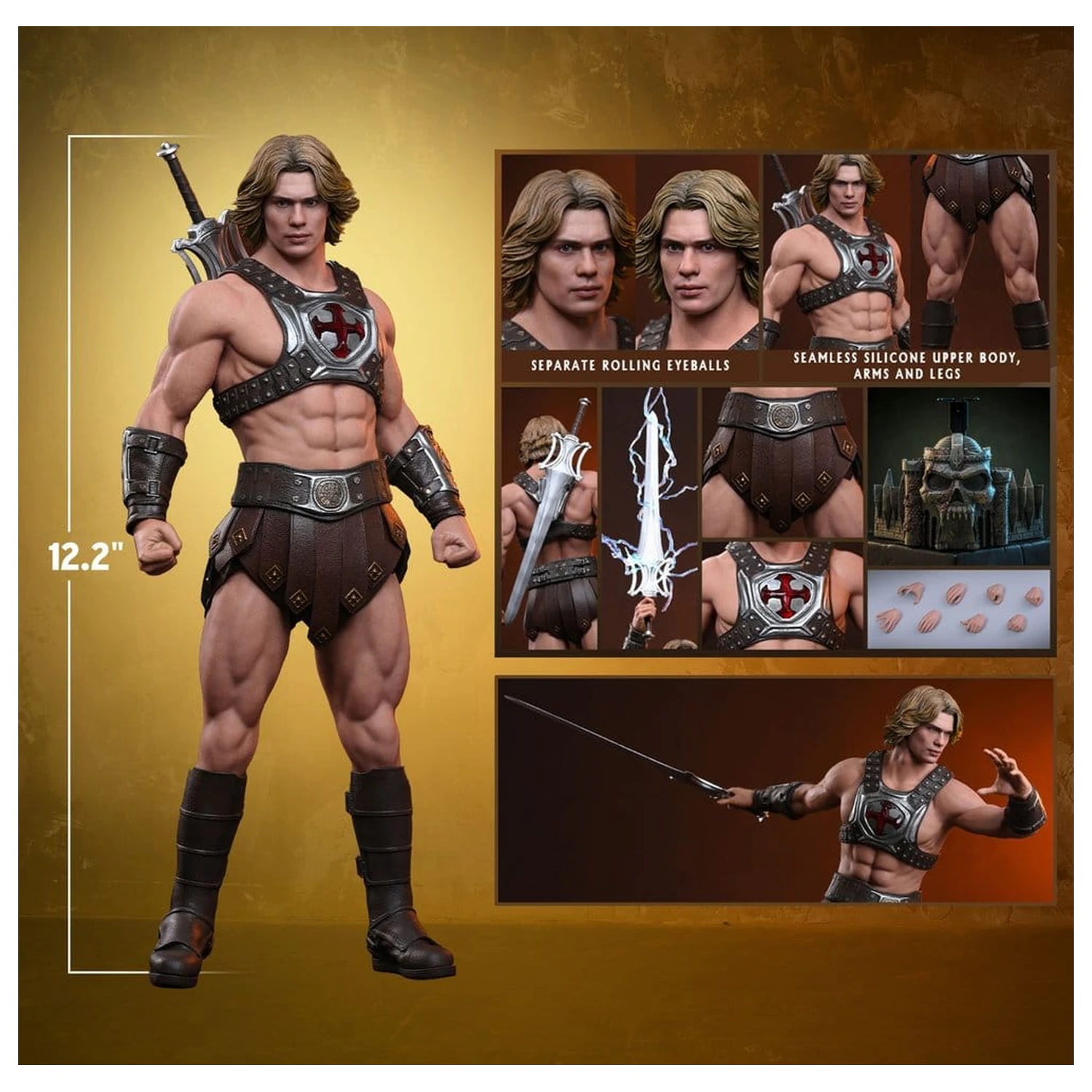Masters of the Universe Movie Masterpiece akční figurka 1/6 He-Man 31 cm fotografii produktu