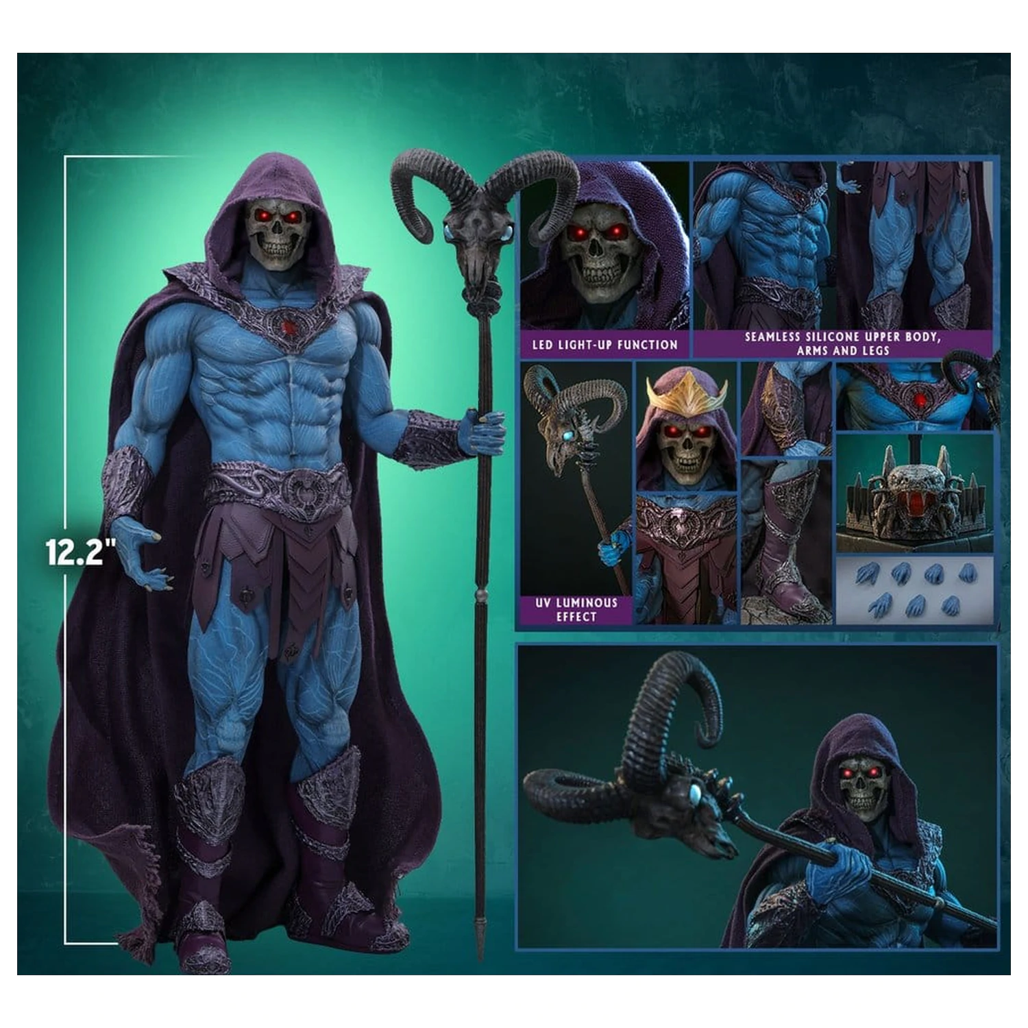 Masters of the Universe Movie Masterpiece akční figurka 1/6 Skeletor 31 cm fotografii produktu