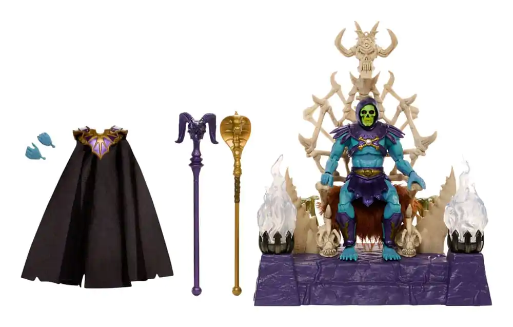 Masters of the Universe: New Eternia Masterverse akční figurka Skeletor a trůn 18 cm fotografii produktu