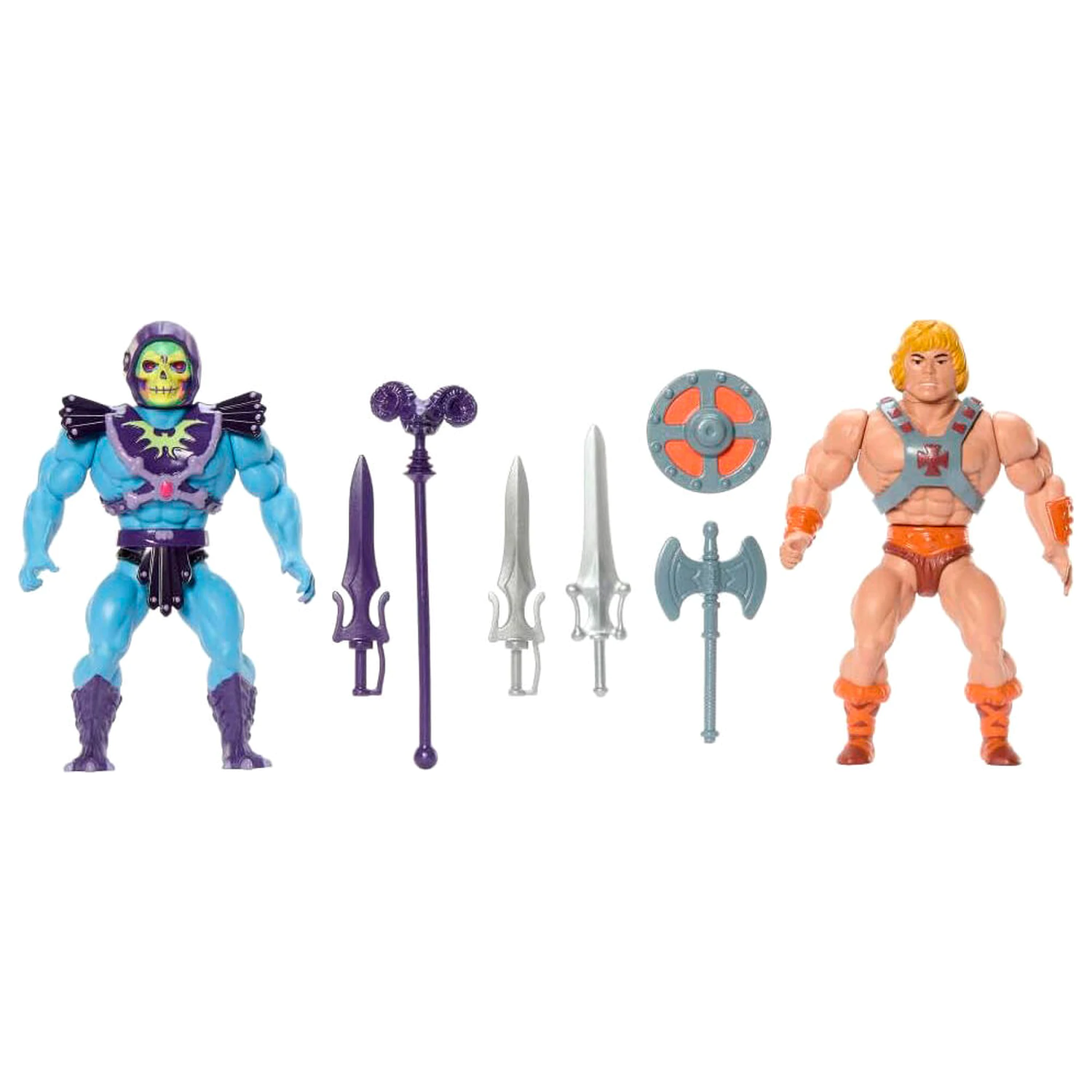 Masters of the Universe Origins 80 Anniversary Mattel He-Man a Skeletor set 2 figure 14cm fotografii produktu