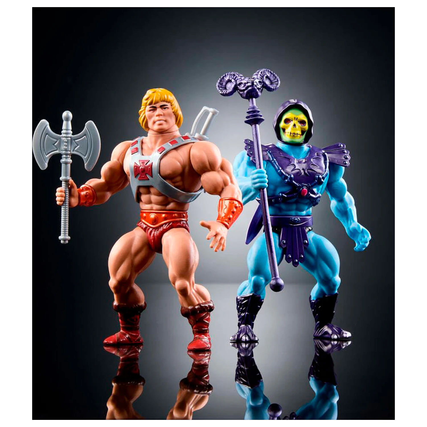 Masters of the Universe Origins 80 Anniversary Mattel He-Man a Skeletor set 2 figure 14cm fotografii produktu