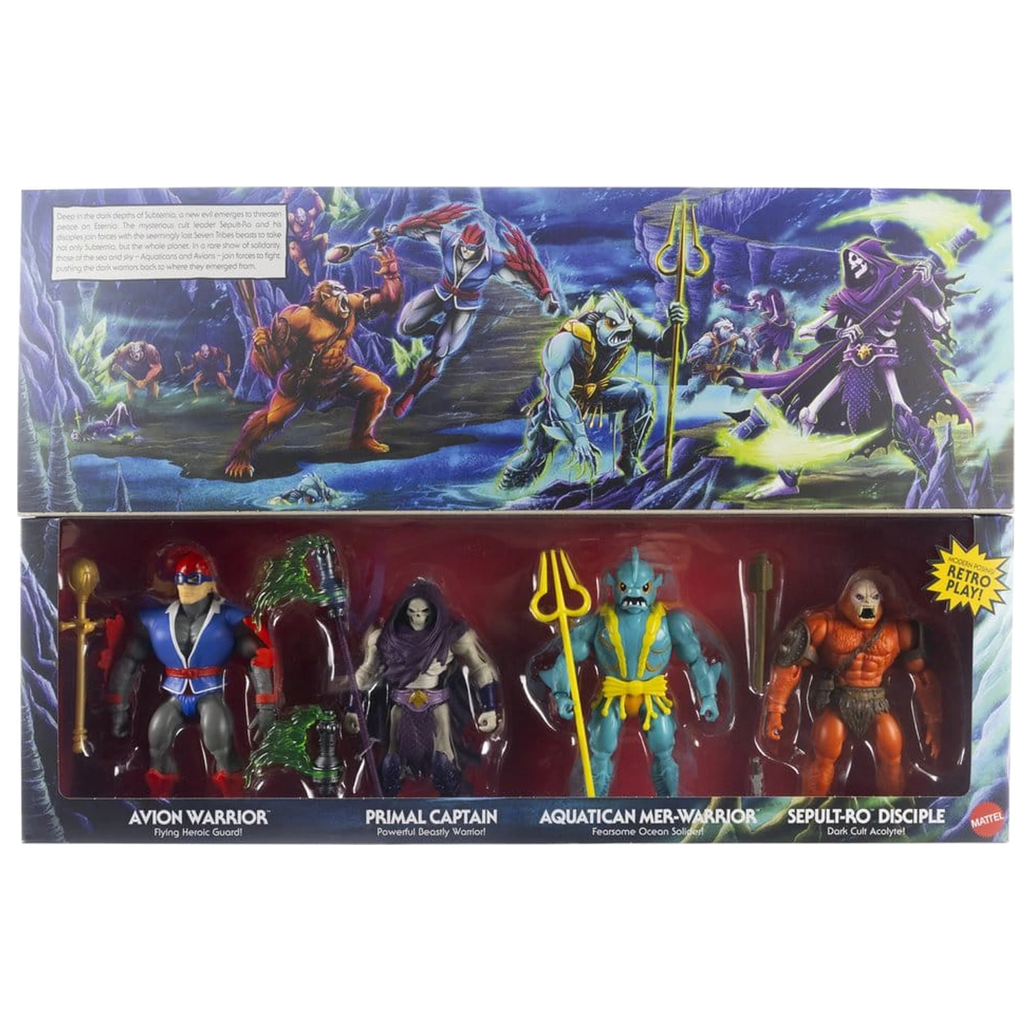 Masters of the Universe Origins akční figurky 4-Pack Battle for Subternia 14 cm fotografii produktu