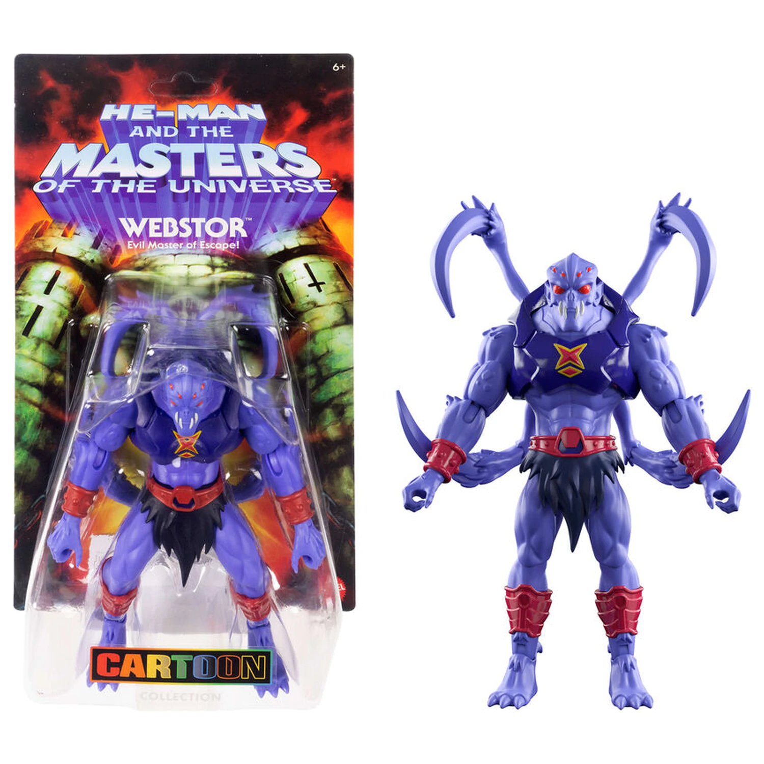 Masters of the Universe Origins Cartoon Collection figurka Webstor 14cm fotografii produktu