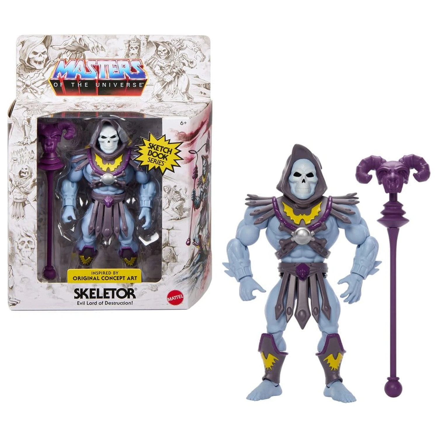 Masters of the Universe Origins akční figurka Sketchbook Series: Skeletor 14 cm fotografii produktu