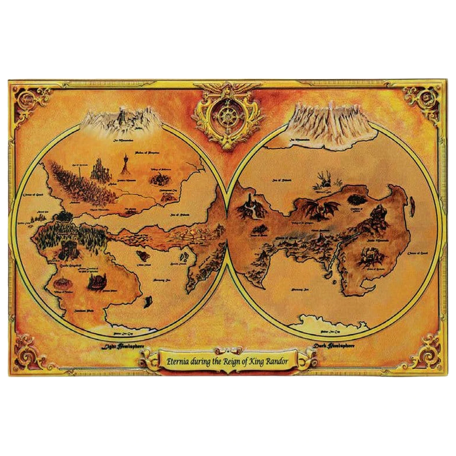 Masters of the Universe Replika Kovová mapa Eternie Limitovaná edice 10 x 15 cm fotografii produktu