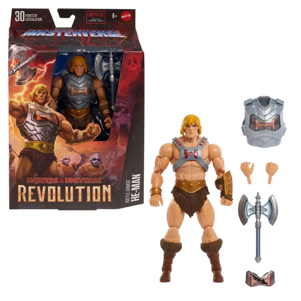 Masters of the Universe: Revolution Masterverse akční figurka Battle Armor He-Man 18 cm fotografii produktu