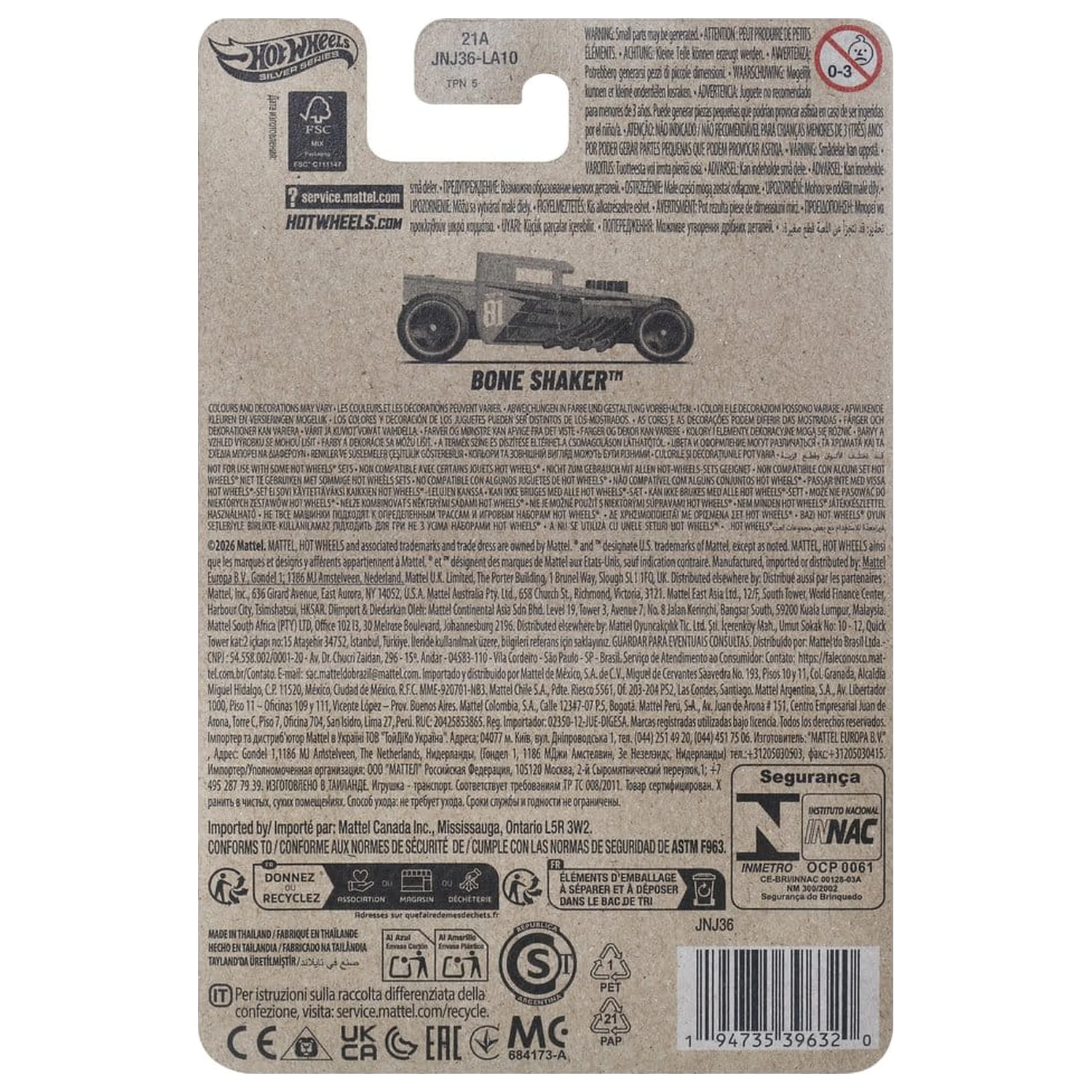 Masters of the Universe Silver Series Die-Cast vozidlo 1/64 Bone Shaker fotografii produktu