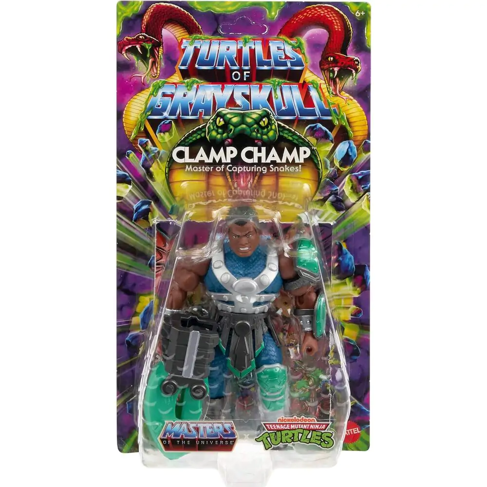 Masters of the Universe Turtles of Grayskull Clamp Champ figurka 14 cm fotografii produktu