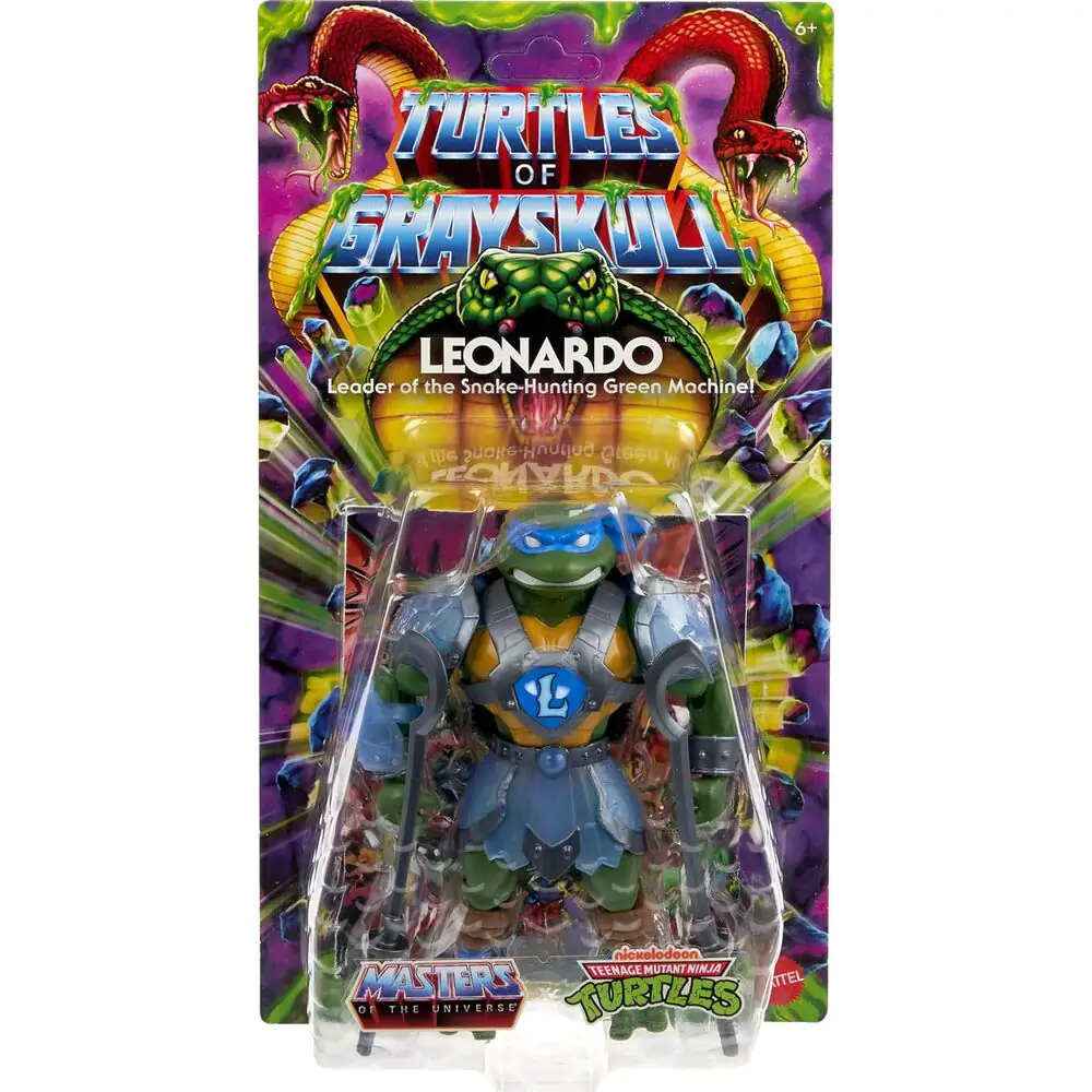 Masters of the Universe Turtles of Grayskull Leonardo figurka 14 cm fotografii produktu