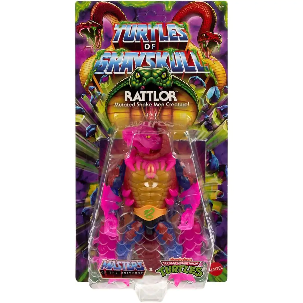 Masters of the Universe Turtles of Grayskull figurka Rattlor 14cm fotografii produktu
